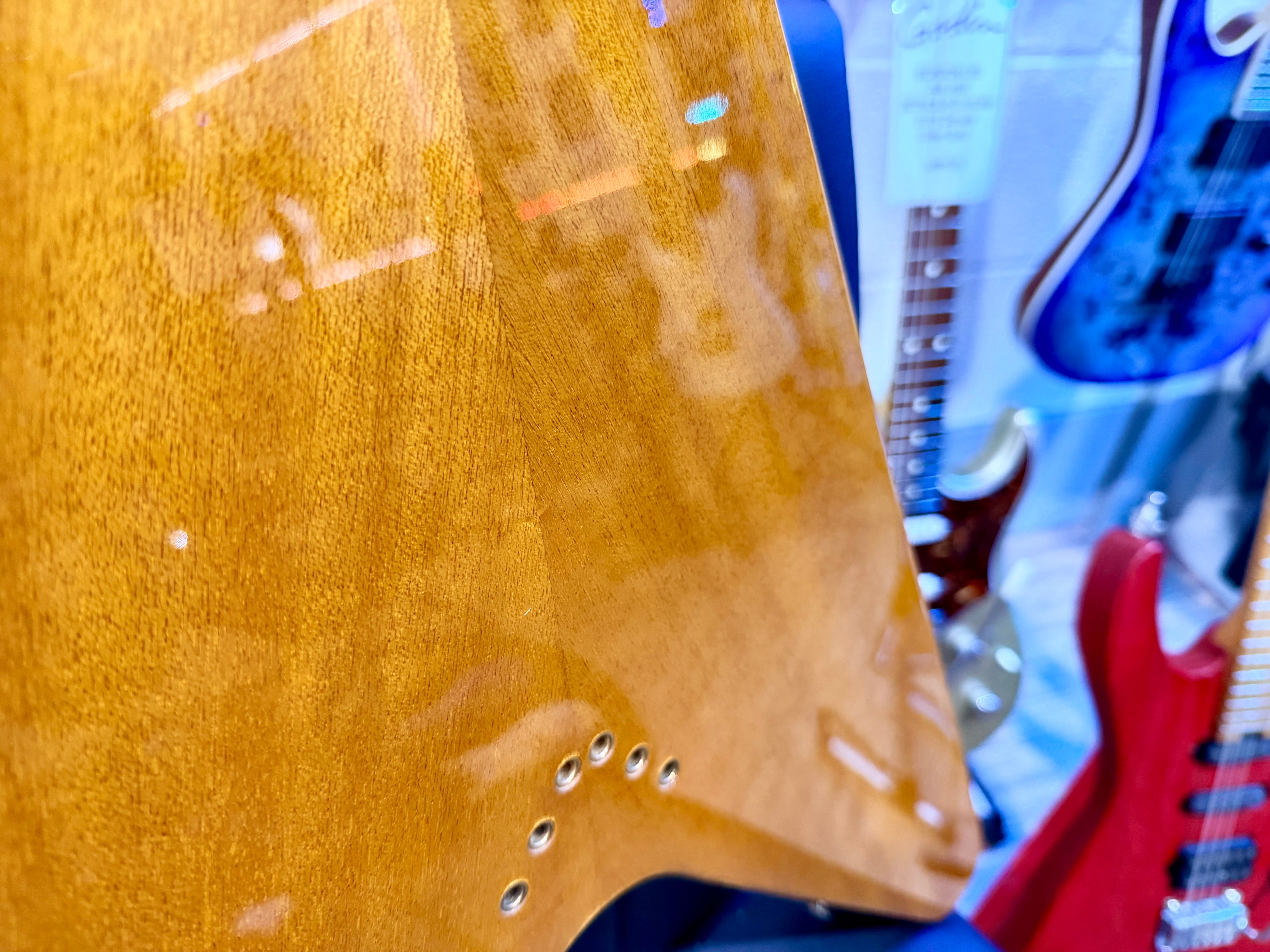 🔥2003 RARE🔥 Epiphone Korina Flying V ’58 Reissue~ Unsung Korea + Flight Case!