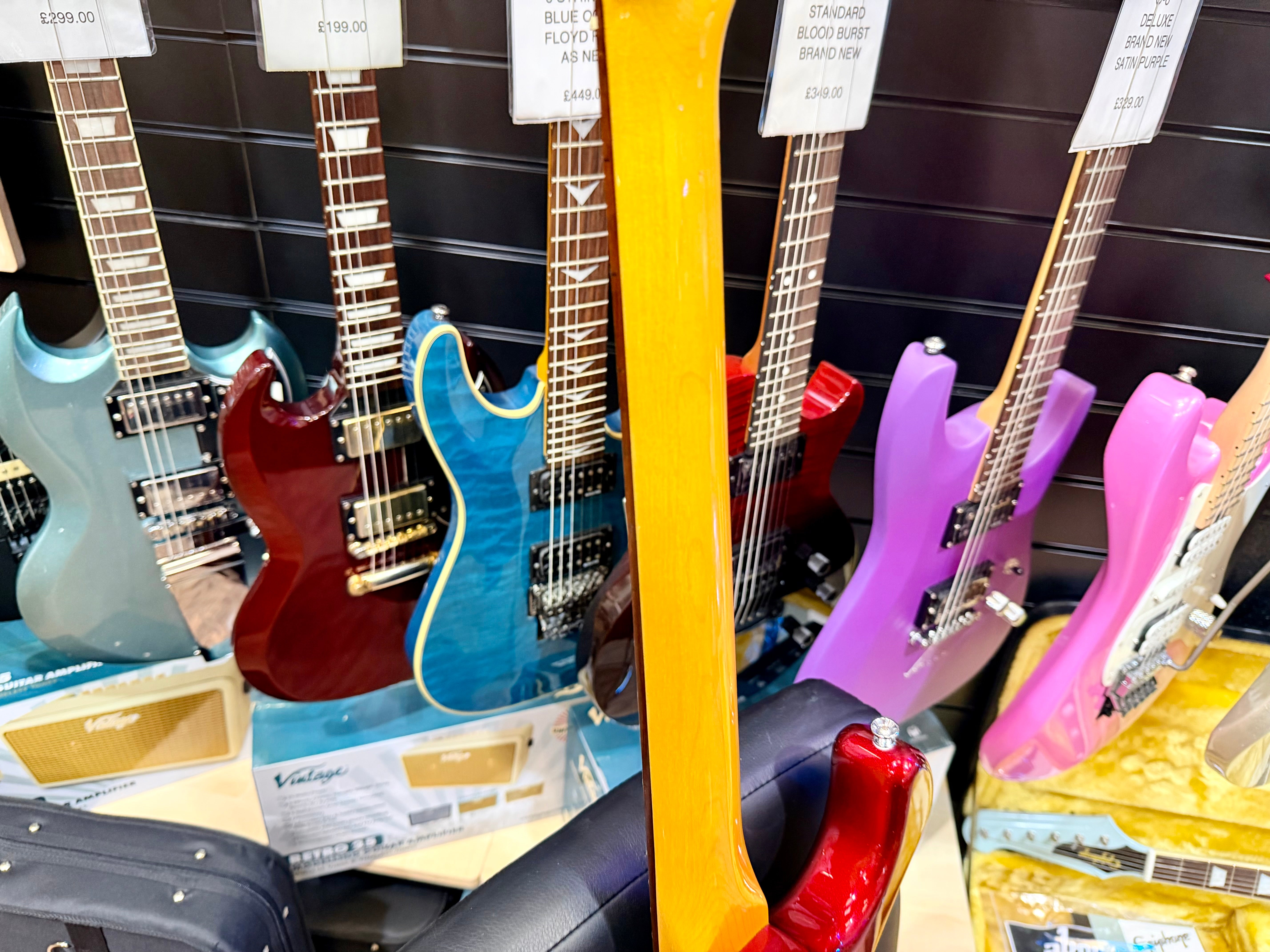 🔥RARE🔥 Vintage V6 ReIssued HH Electric Guitar Candy Apple Red Wilkinson Strat!