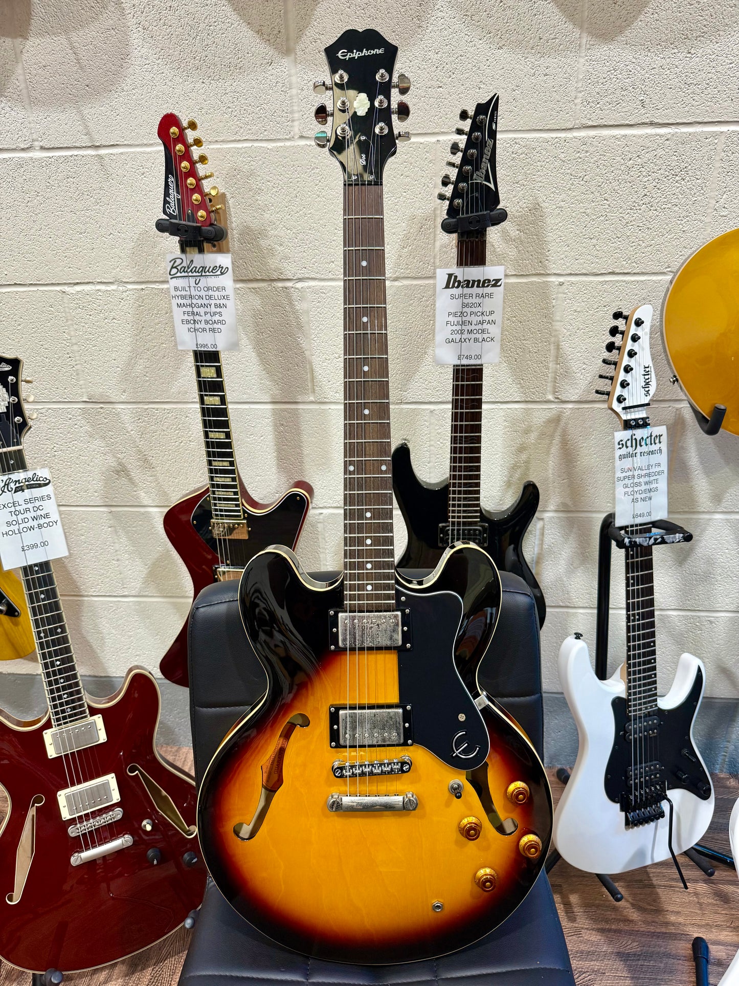 🌟2016🌟 Epiphone ES-335 Dot VS~ Vintage Sunburst Hollow-Body!