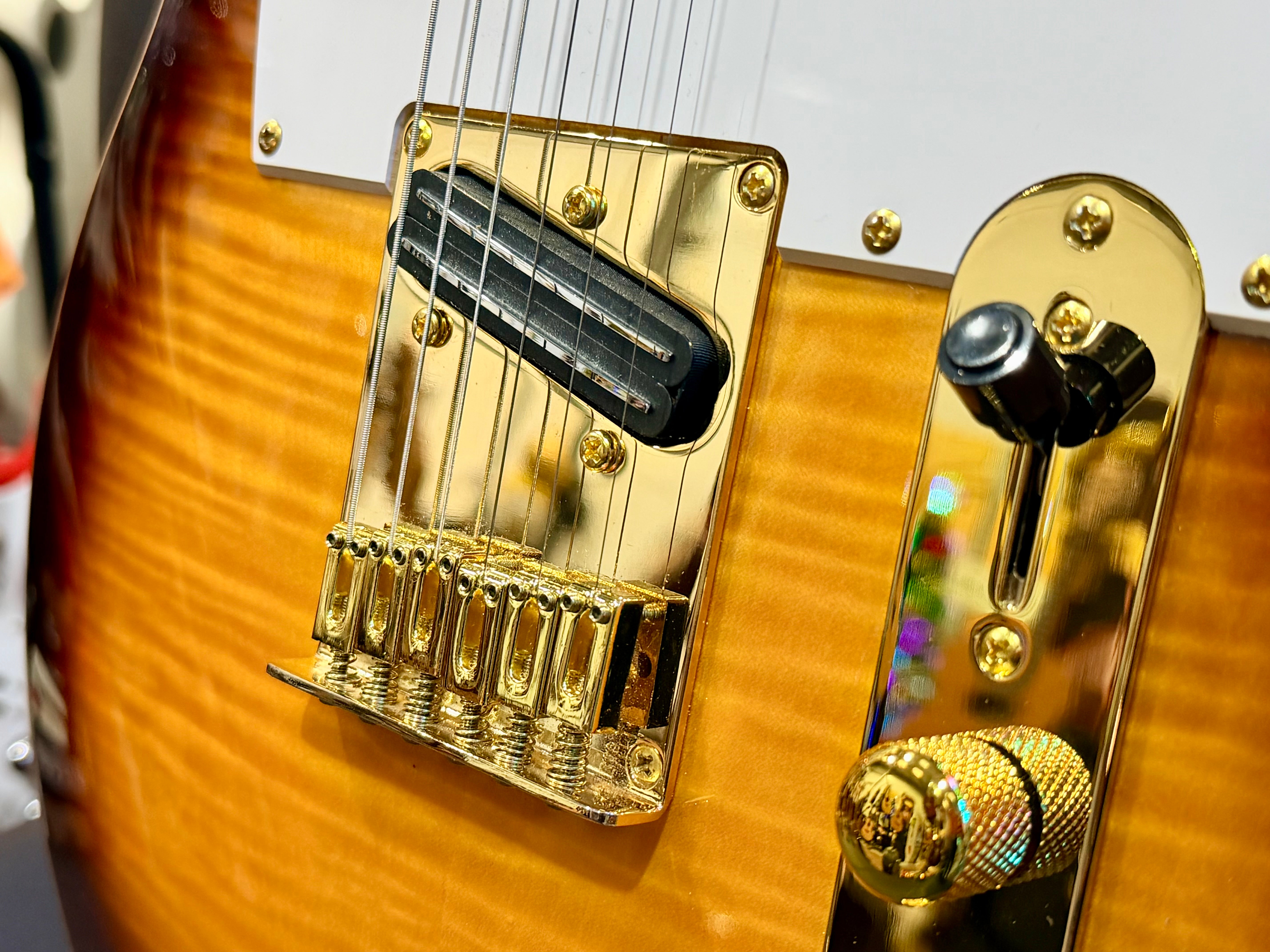 ☀️RICHIE KOTZEN☀️ JET JT-600 Roasted Maple Telecaster Style Guitar~Tobacco Burst