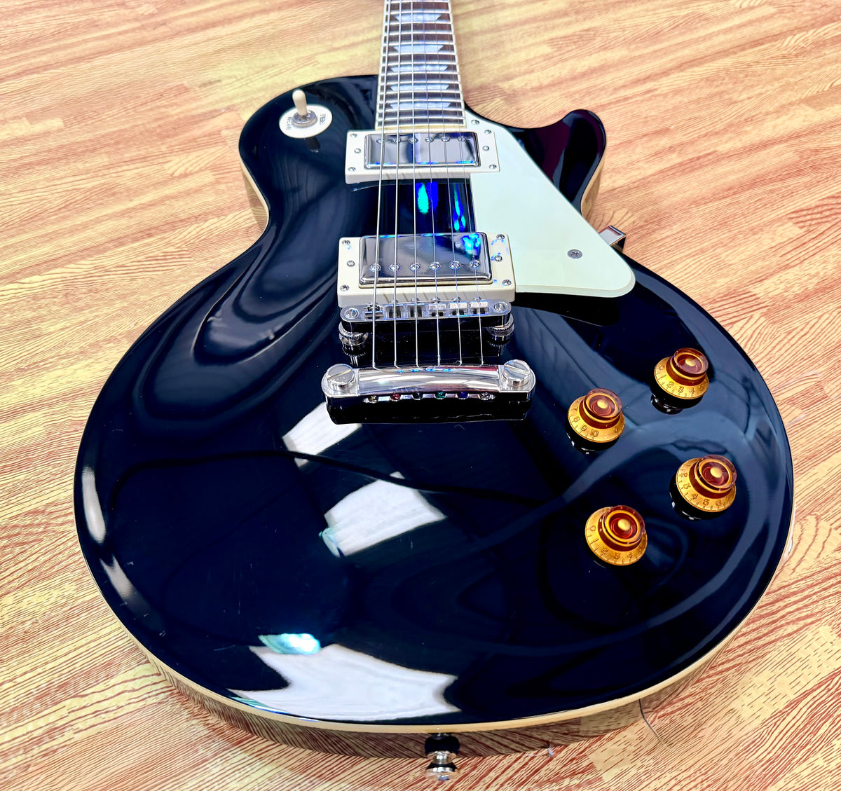 🔥2017🔥 Epiphone Les Paul Standard~ Ebony Gloss Black Electric Guitar