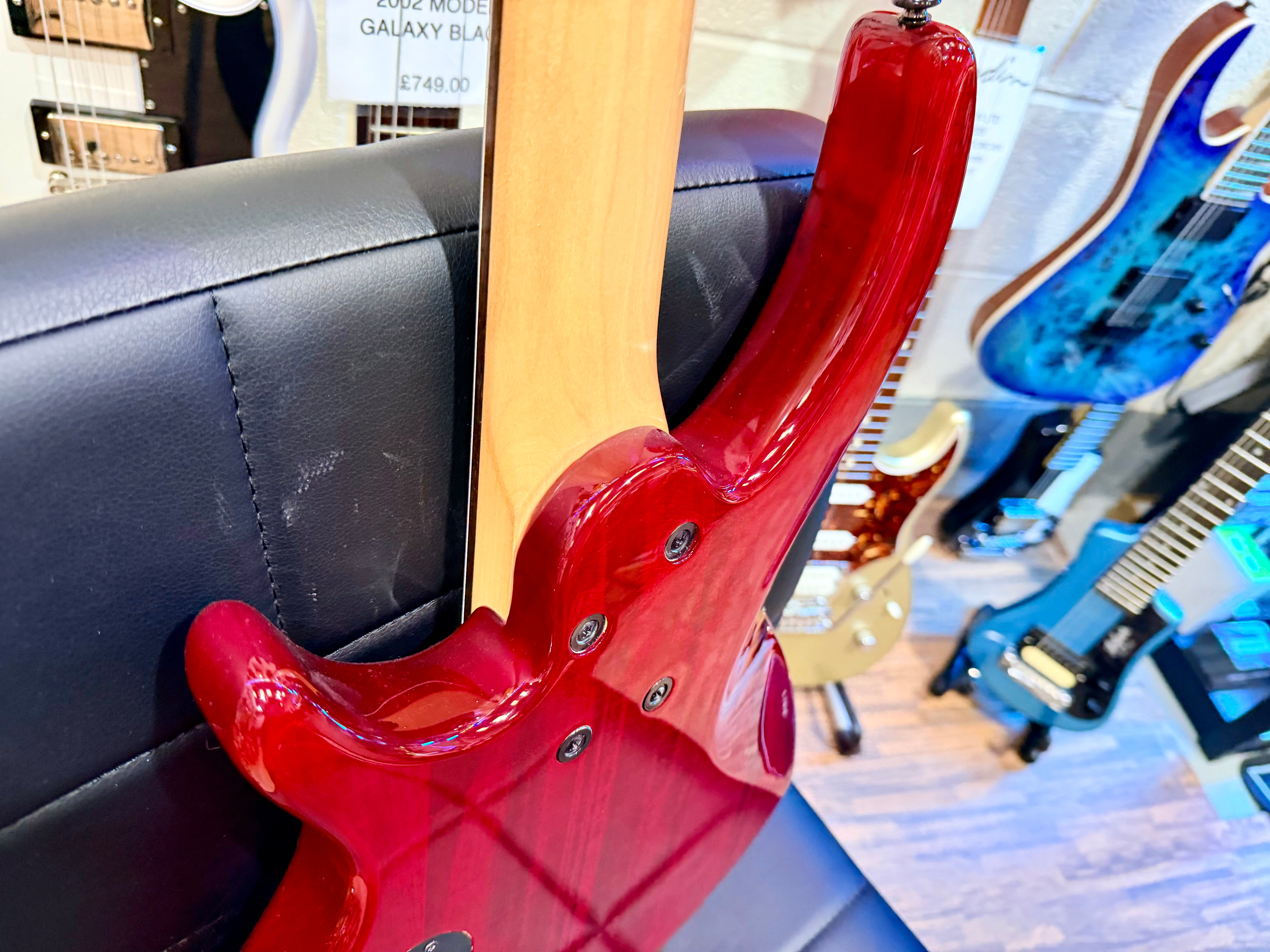 🔥 5 STRING 🔥 Epiphone Toby By Tobias Deluxe V Electric Bass Guitar~ Gloss Red!