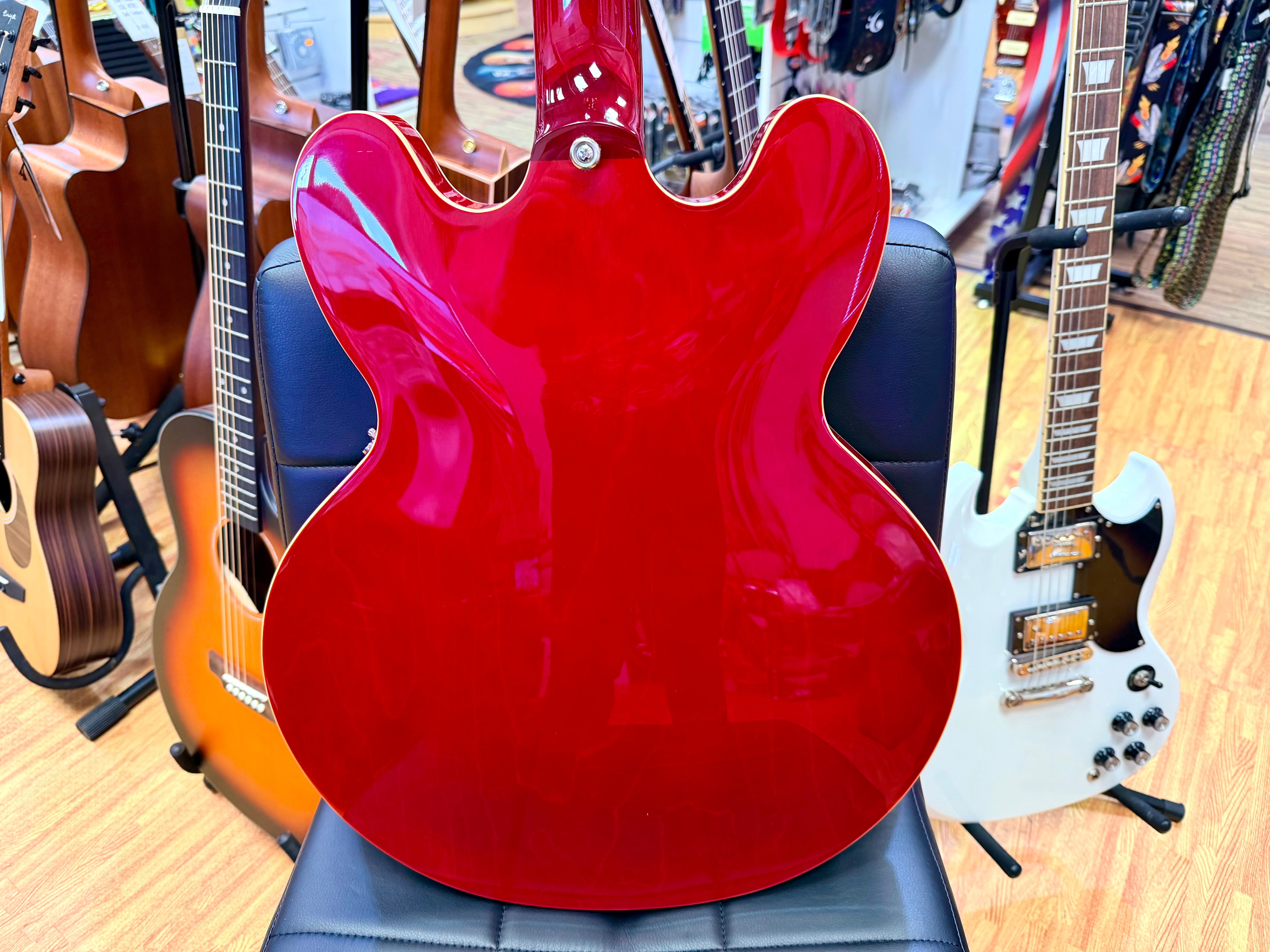 ✨2025✨ Epiphone Inspired by Gibson ES-335 Cherry~ Semi Hollow Electric Guitar!