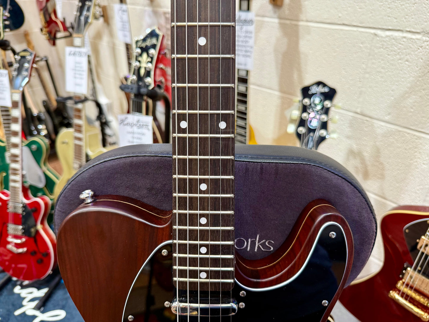 🪵 Custom Rosewood Telecaster~ George Harrison style~ REAL Rosewood~ 10lb:5 🪵