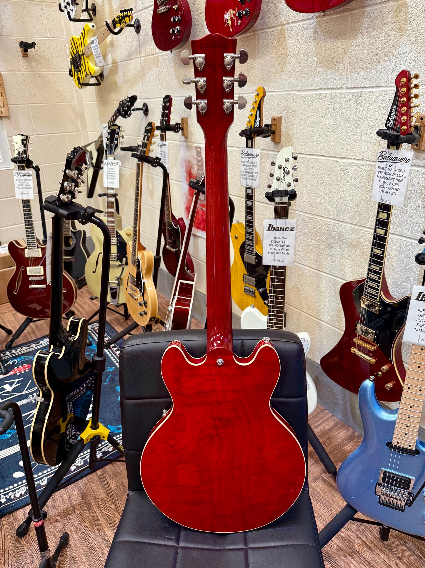 π2021 USA π Gibson ES-339 Figured Sixties Cherry~ Hollow-body~ Case & Candy!