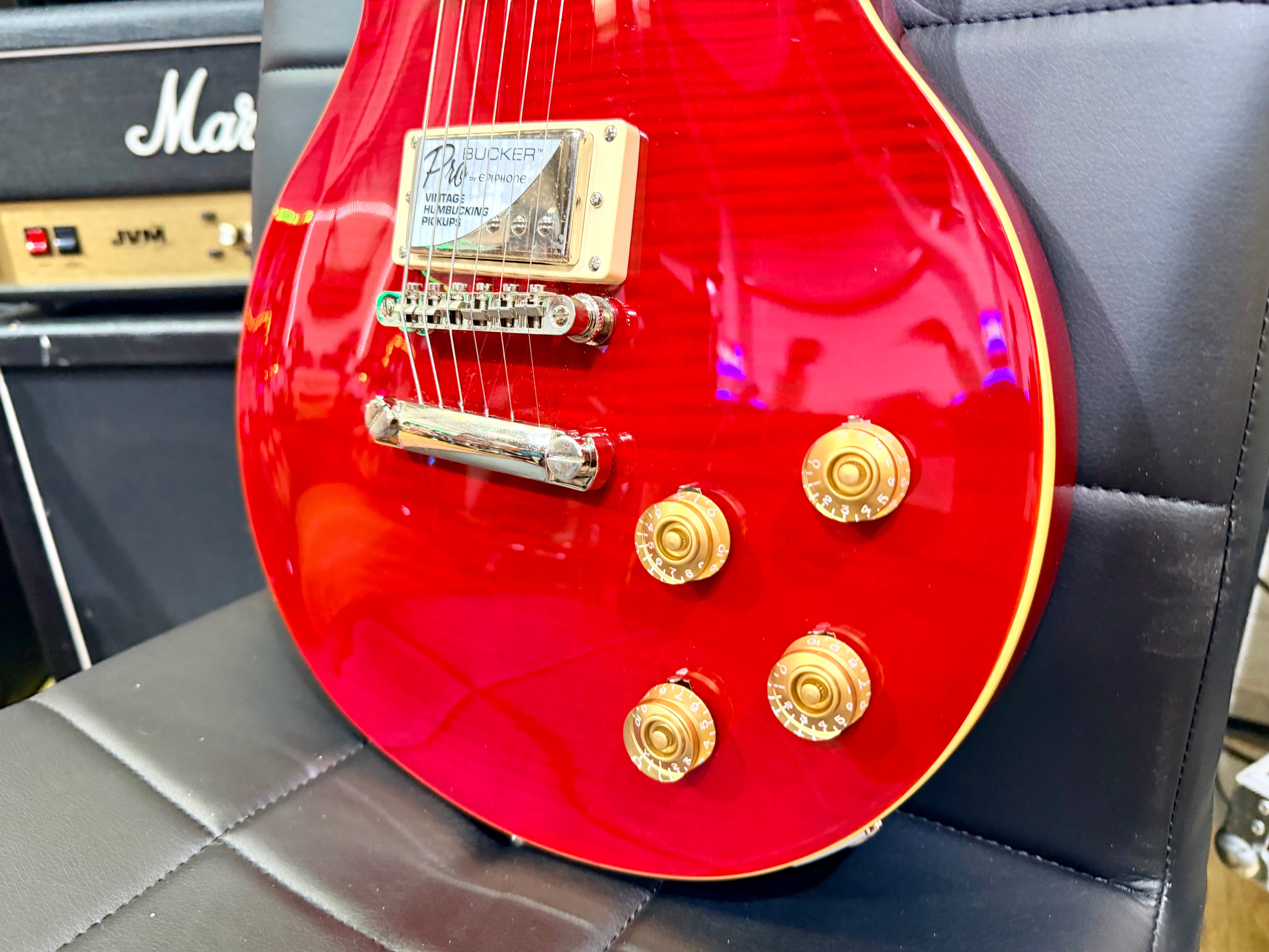π2019π Epiphone DC PRO Black Cherry Electric Guitar~ Ex-Demo~ Mint!