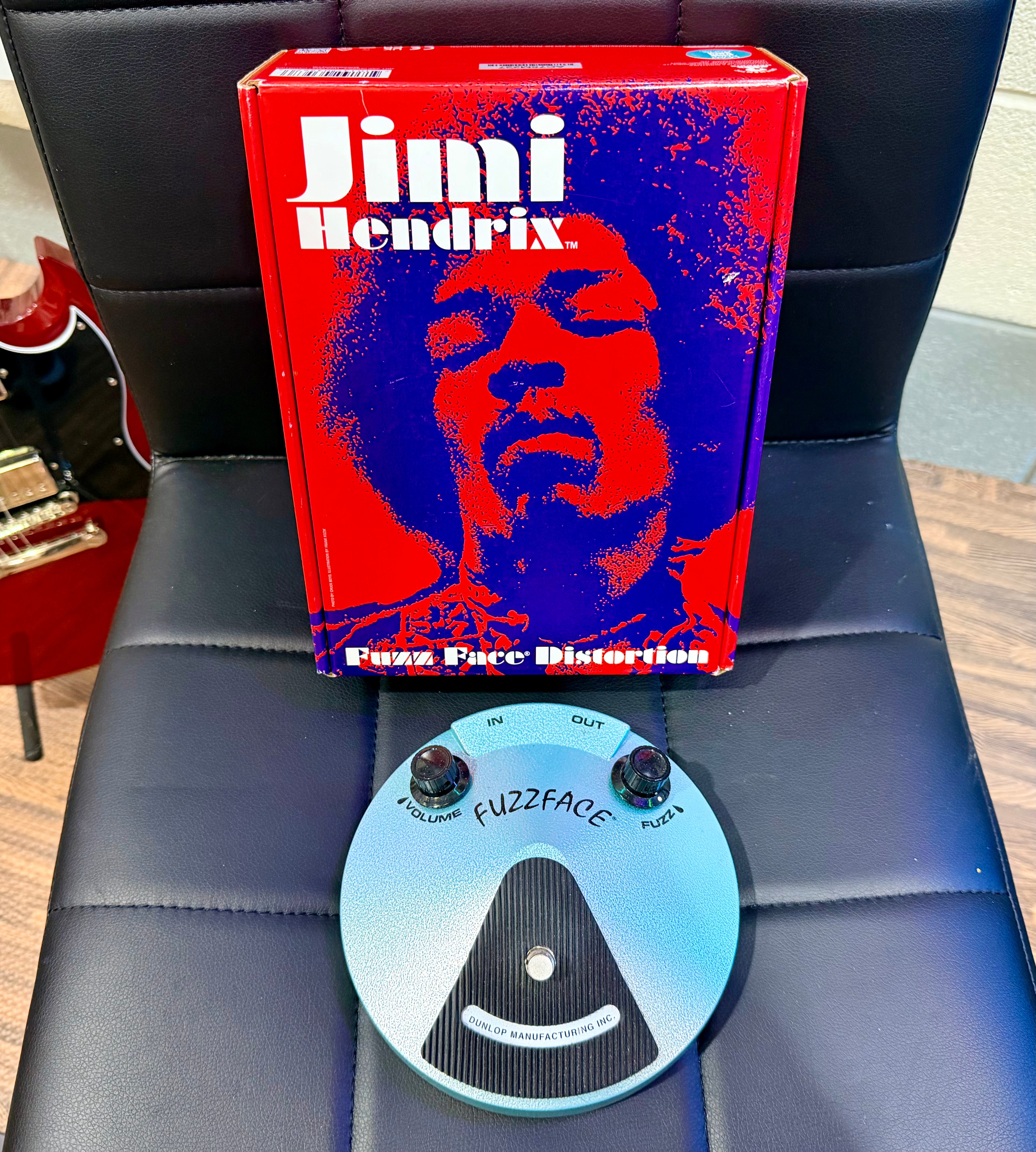 🎸MINT🎸 Jim Dunlop Jimi Hendrix Fuzz Face Guitar Effects Pedal~ Boxed Used Once