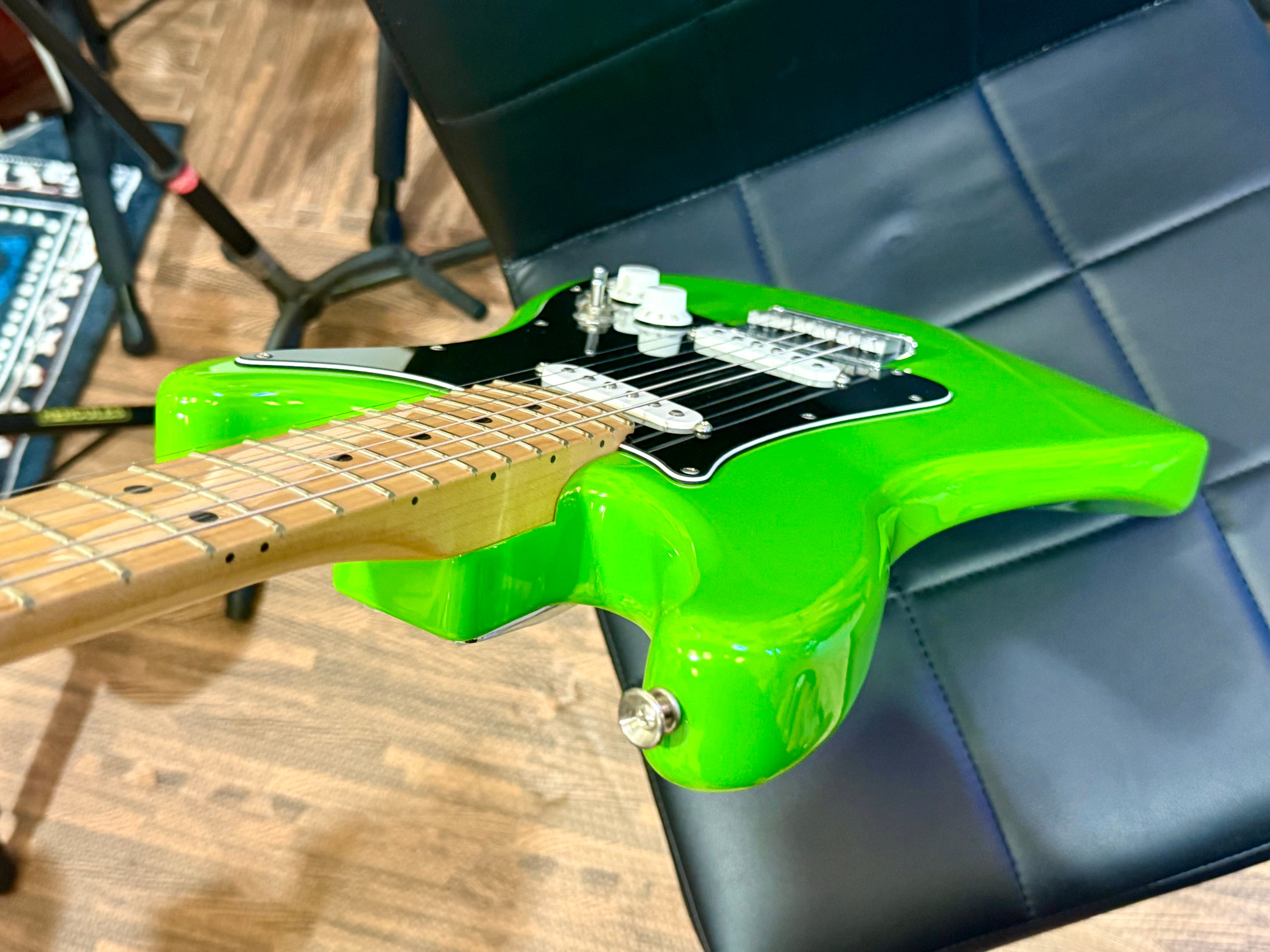 🔥MINT 2019🔥 Fender Player Lead II ‘2’ Neon Green Electric Guitar + Hard Case!