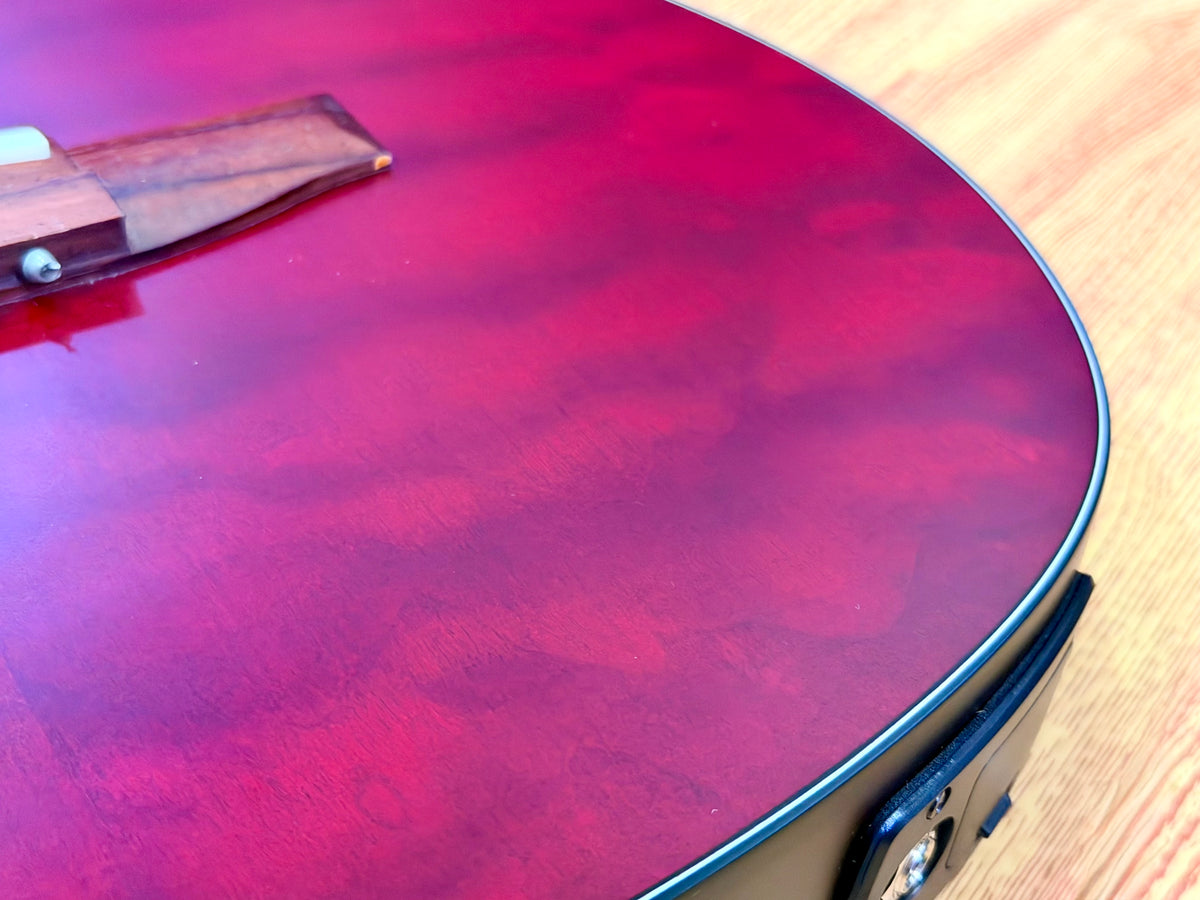 🔥2025🔥 Ibanez FRH20QMN Wine Red Low Gloss Nylon Electro Acoustic Guitar!