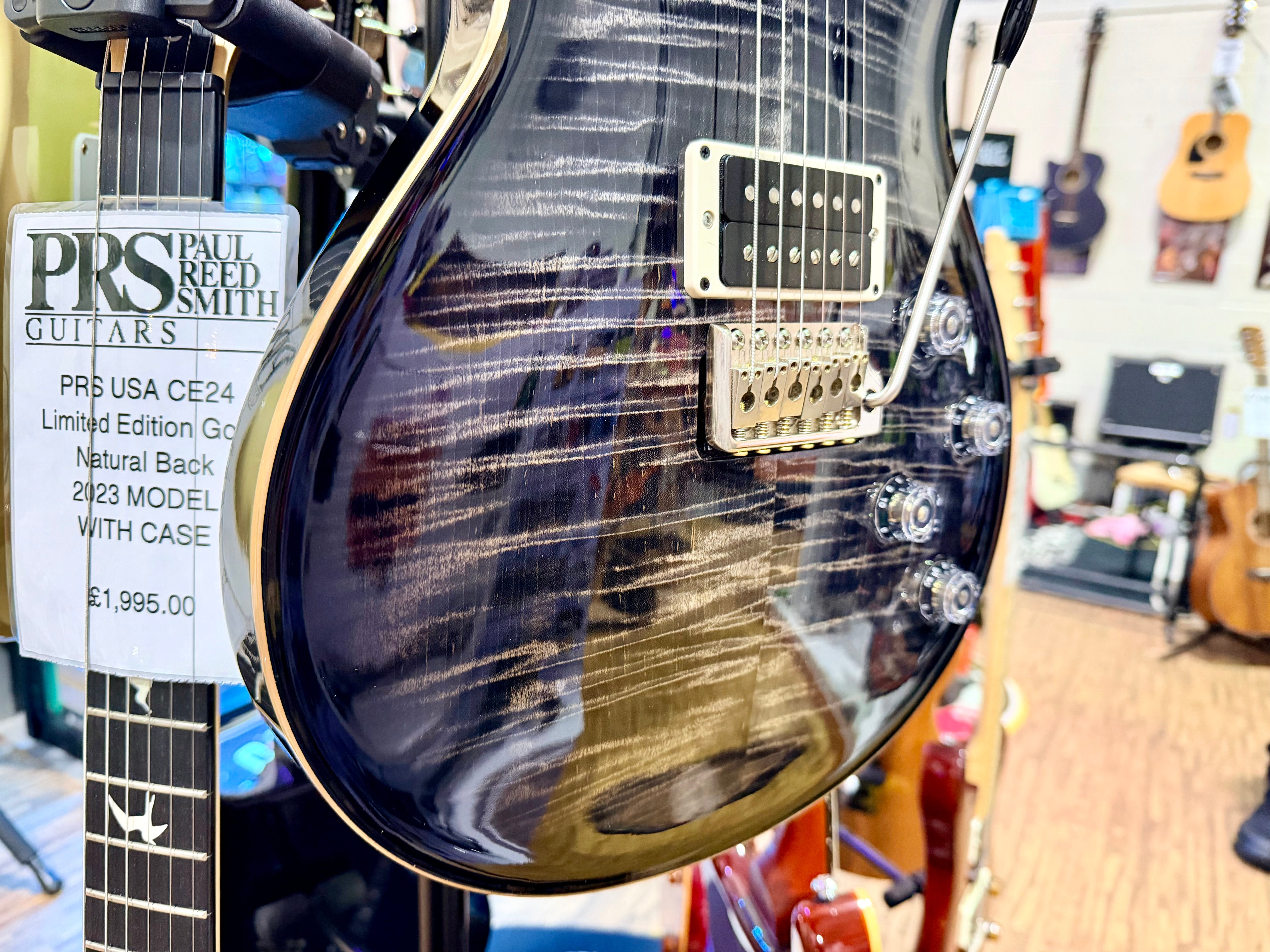 π₯2020π₯ PRS Mark Tremonti Signature USA Charcoal Contour Burst~ Case & Docs!