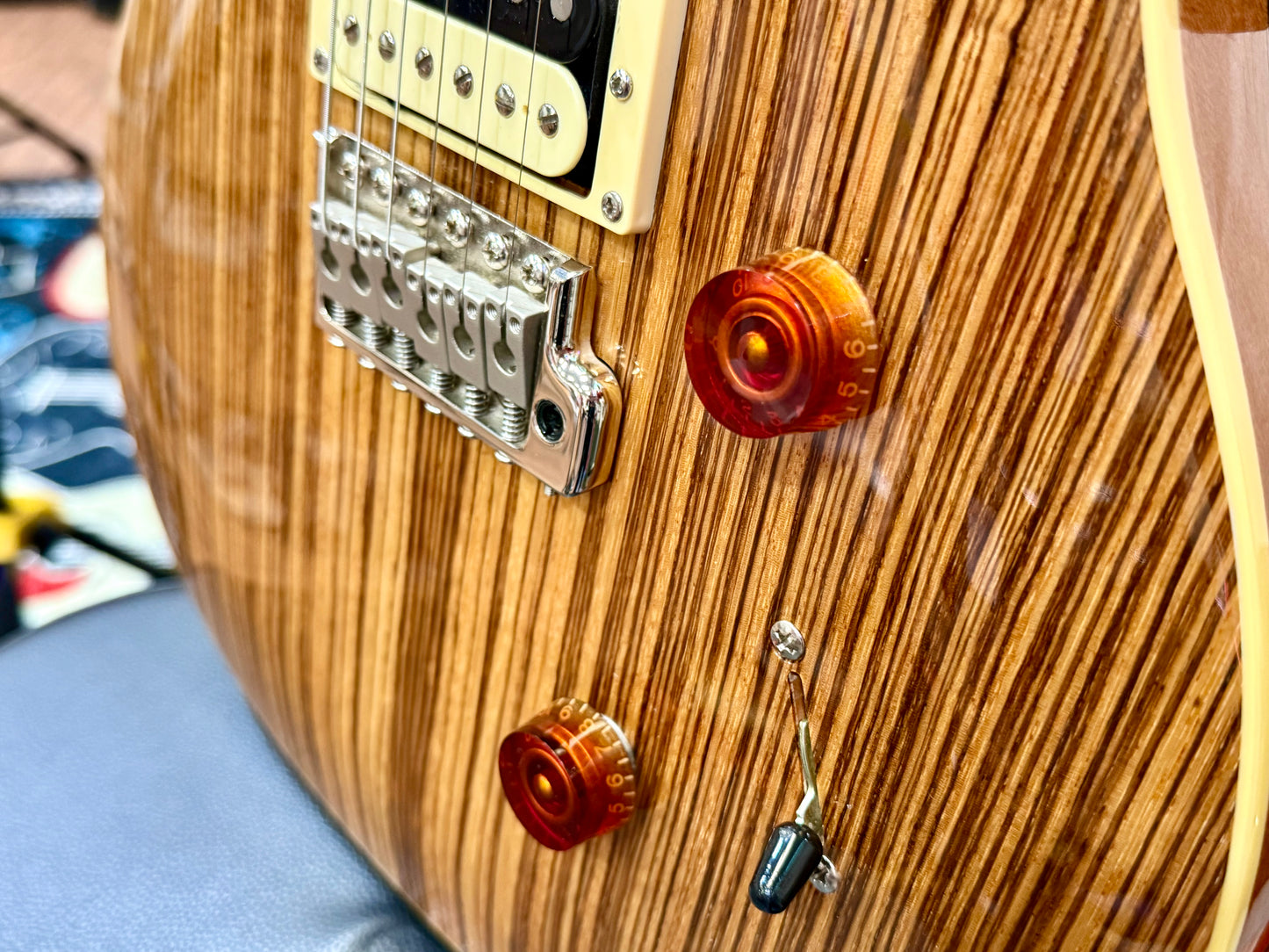 🦓 ZEBRAWOOD LTD EDITION 🦓 PRS SE Custom 24 Exotic~ 2017 Rare Finish~ Coil Tap!