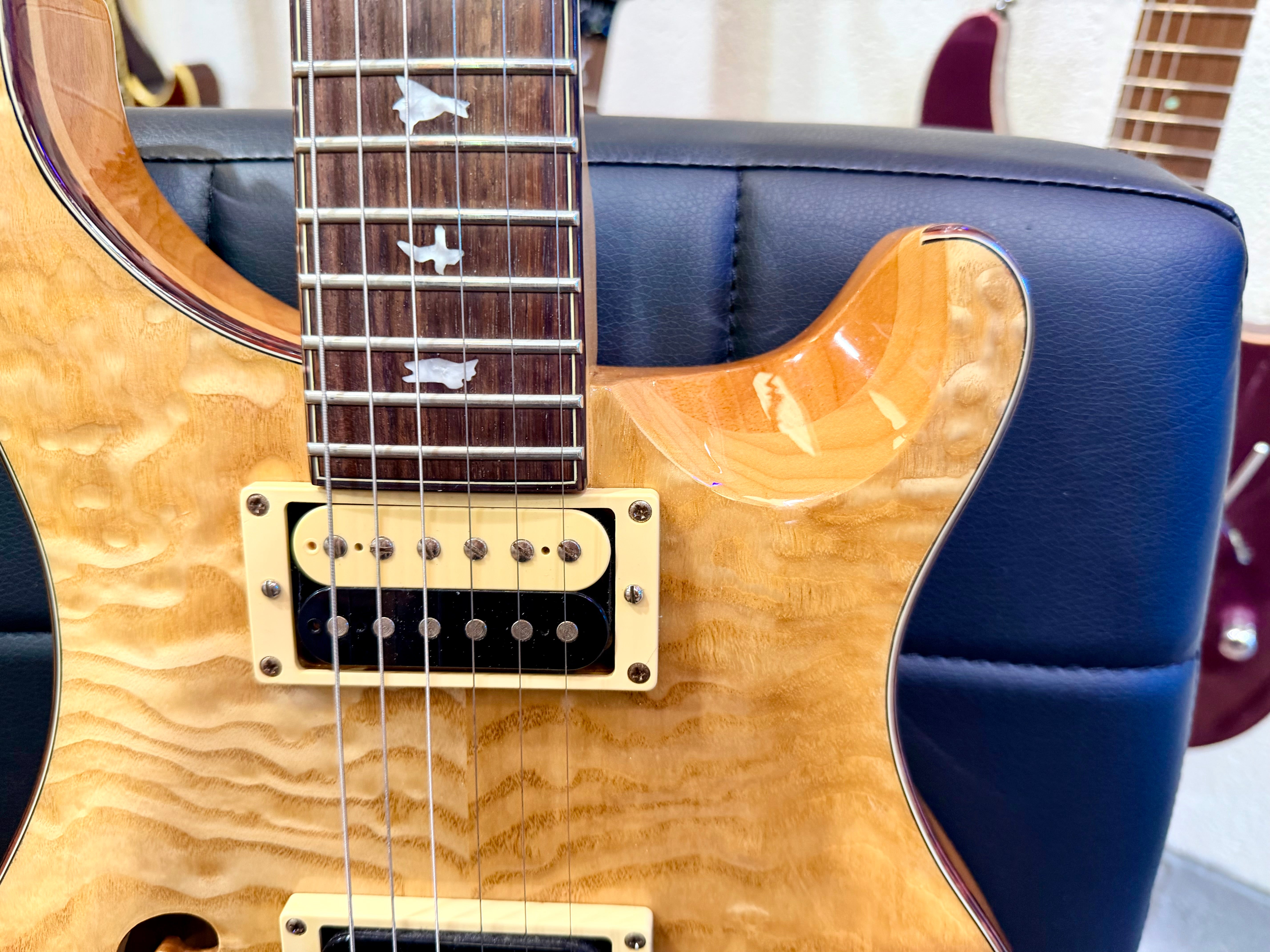 ⚡️RARE⚡️ PRS SE Exotic Custom 22 Semi-Hollow Swamp Ash Quilt~ Limited Run~ 2017!