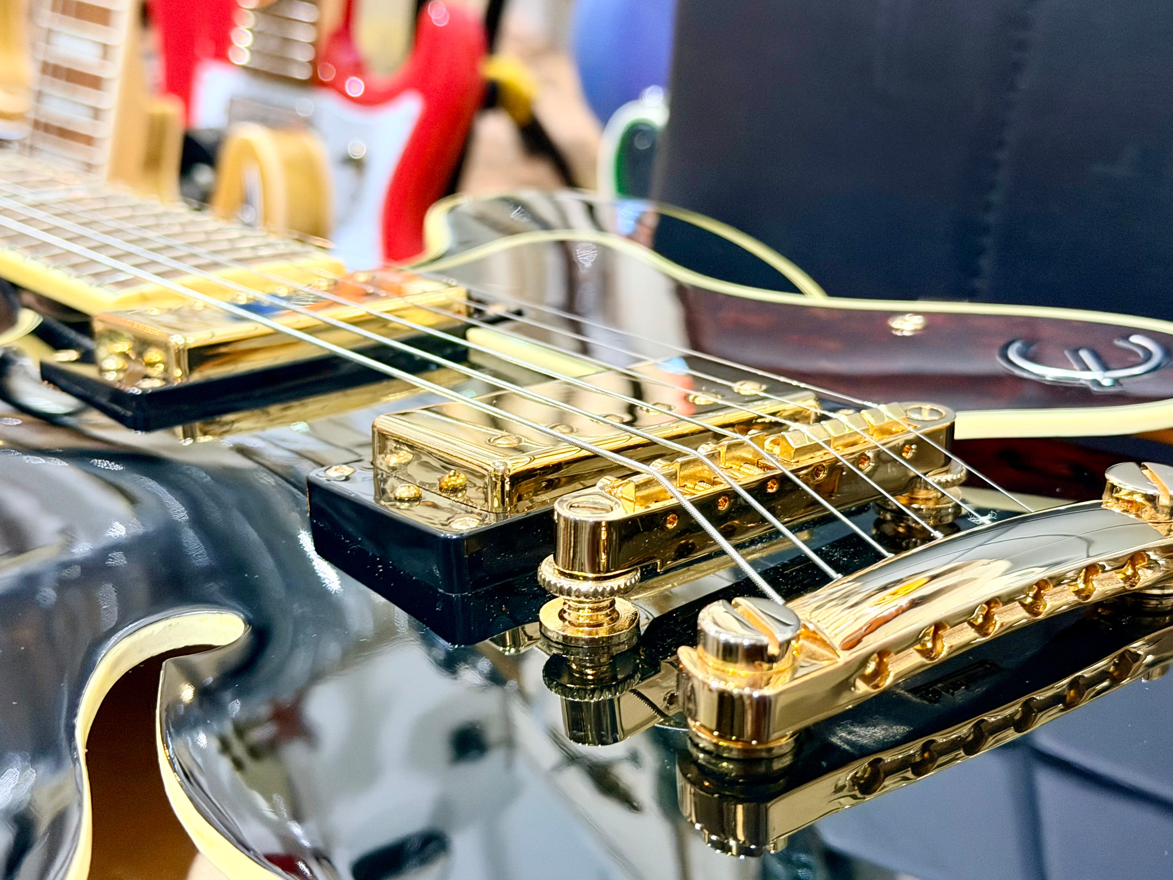 🌟MINT 2021🌟 Epiphone Sheraton II Pro Hollowbody~ Ebony Black + Hard Case!