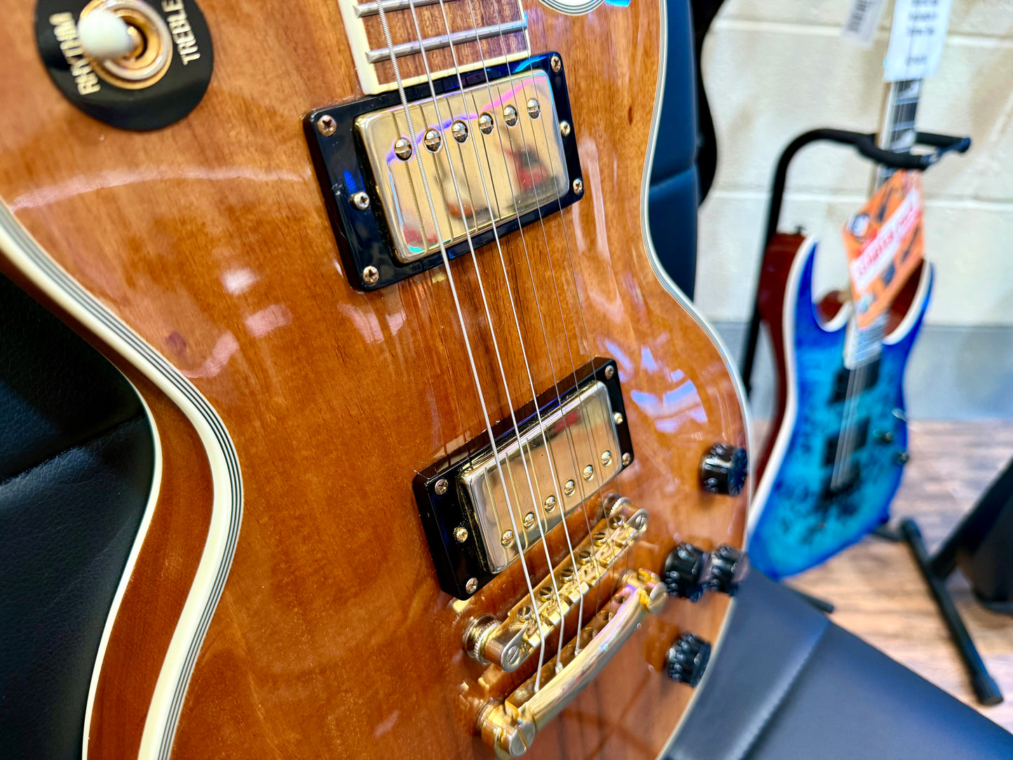 🔥2018🔥 Epiphone Les Paul Custom Pro KOA~ Split Coils + Case~ Ltd Edition!