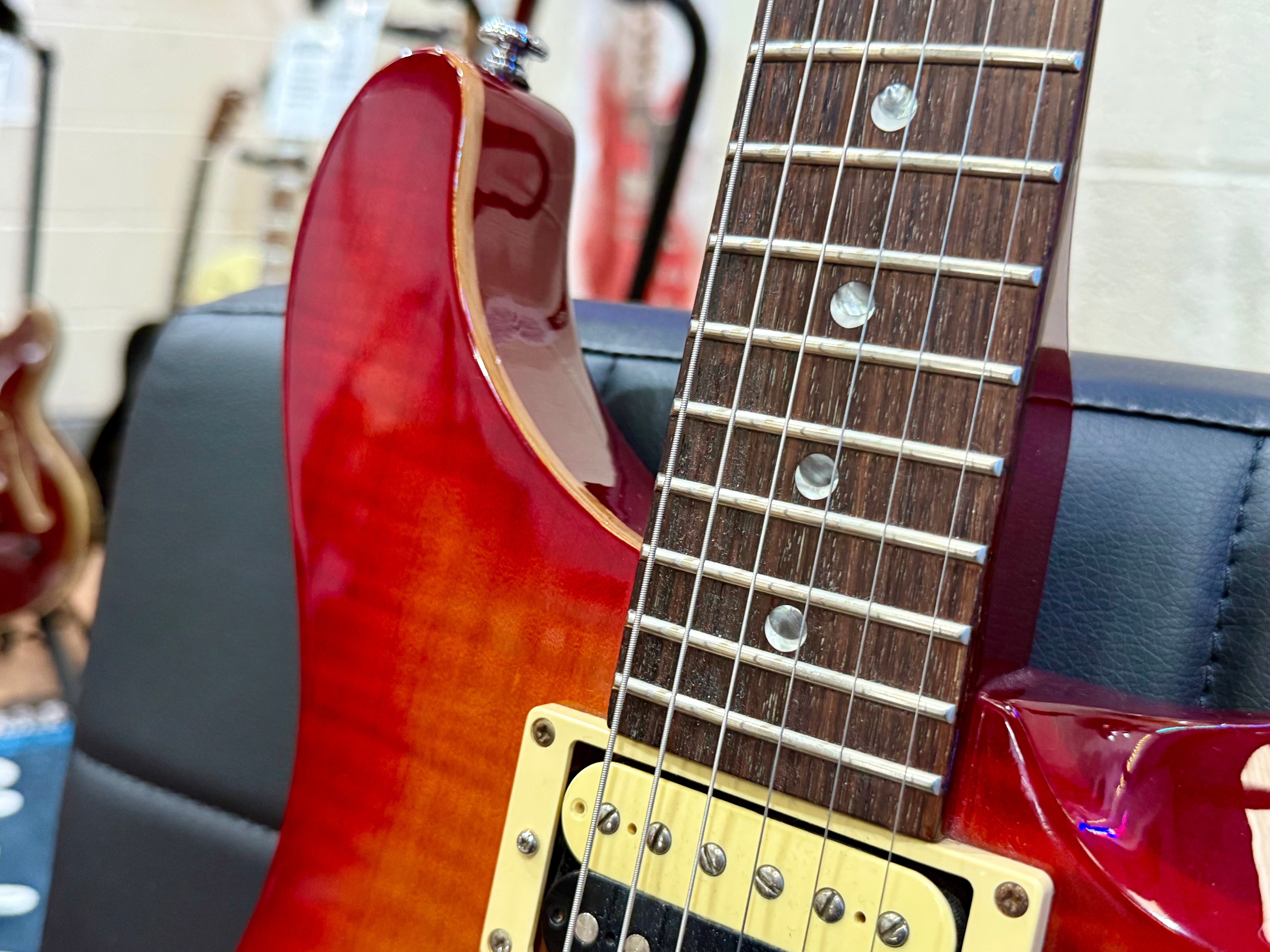 🌟2007 KOREA🌟 PRS SE Custom 22~ Flat Top Model~ Cherry Sunburst~ Moon Inlays!