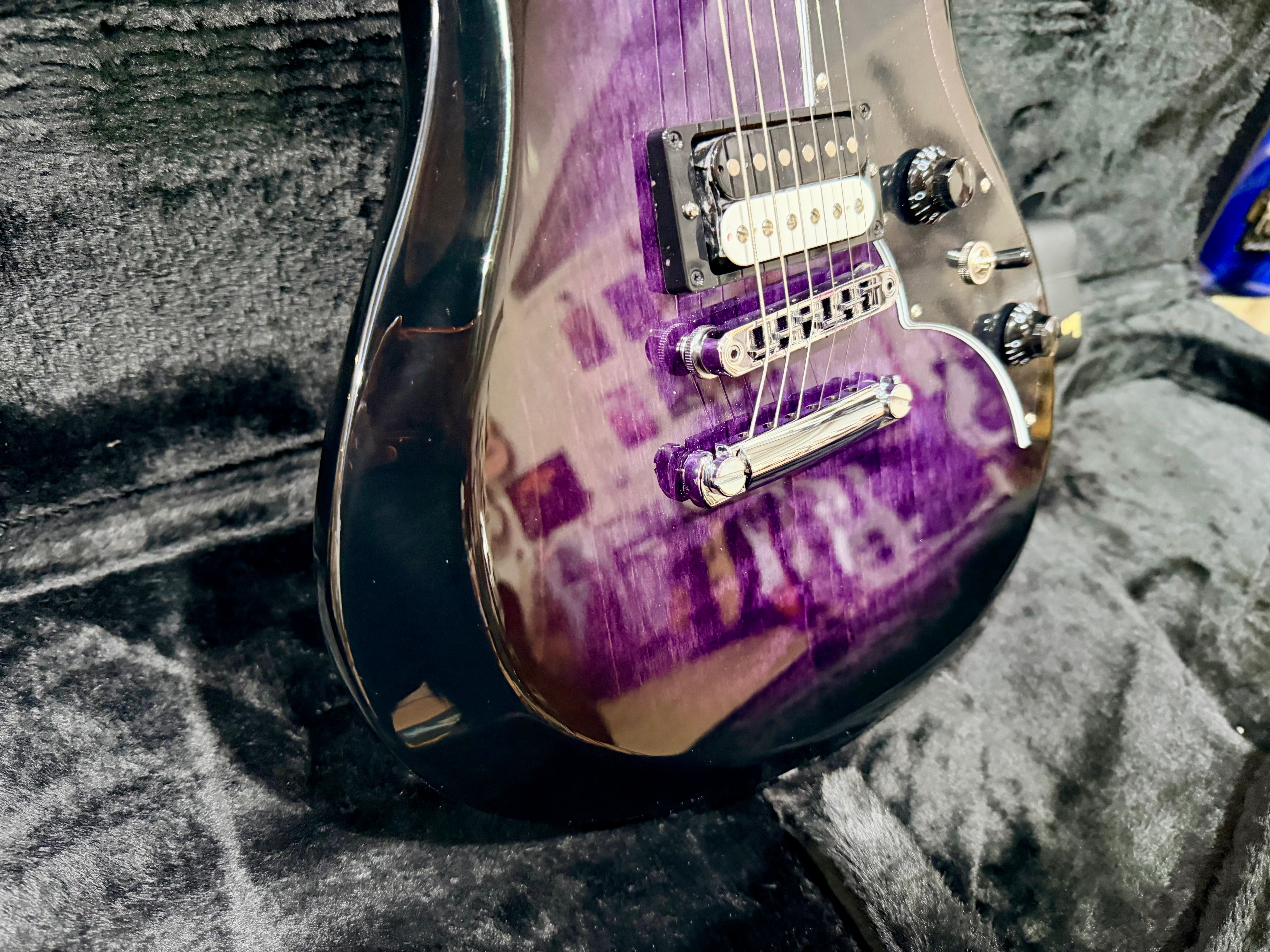 🔥NEW🔥 2025 Gibson Victory Figured Top~ Dark Purple Burst~ Hard Case & Docs!