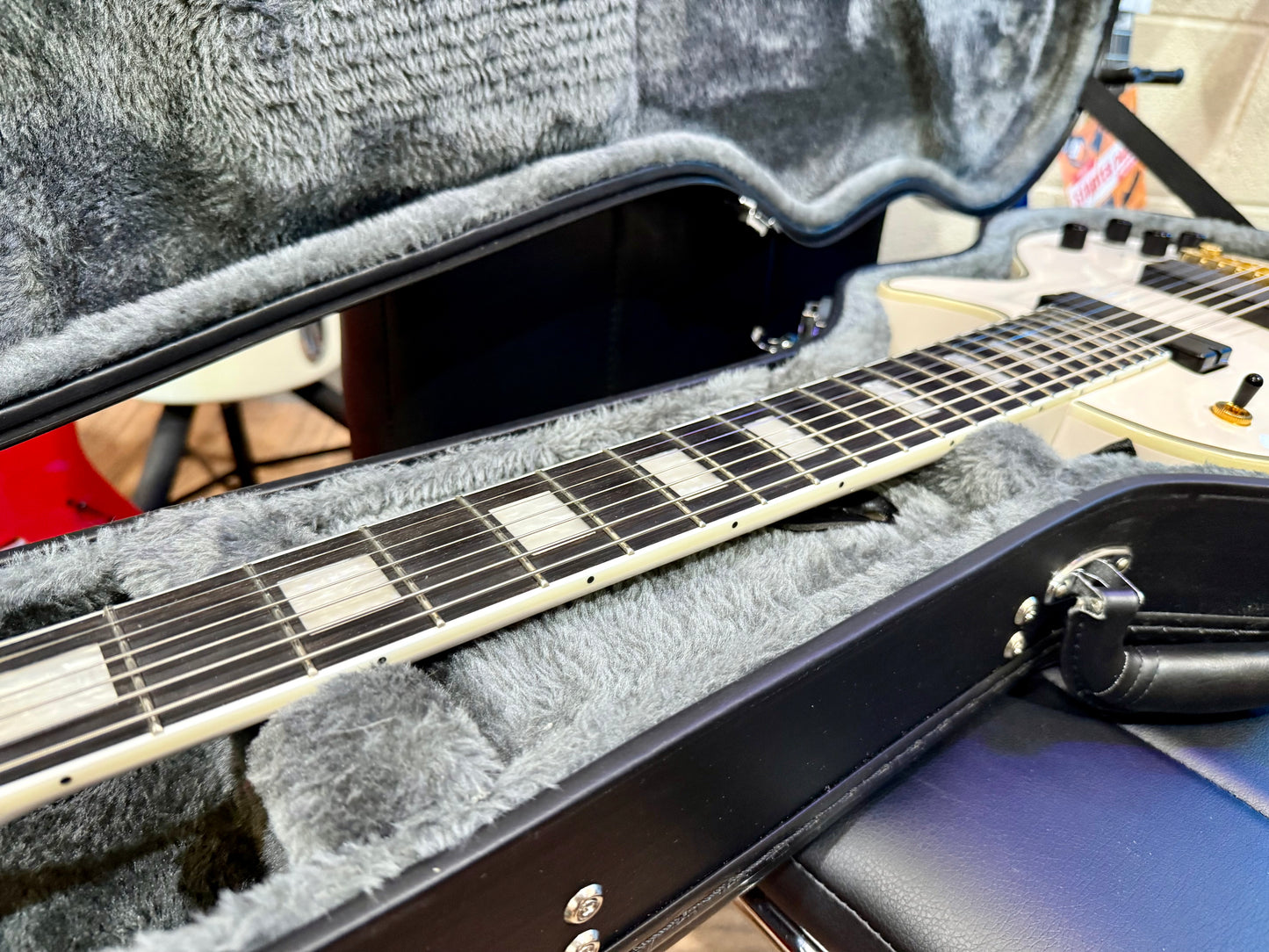🔥MINT 2024🔥 Epiphone Matt Heafy Origins Les Paul Custom 7-String~ Bone White!
