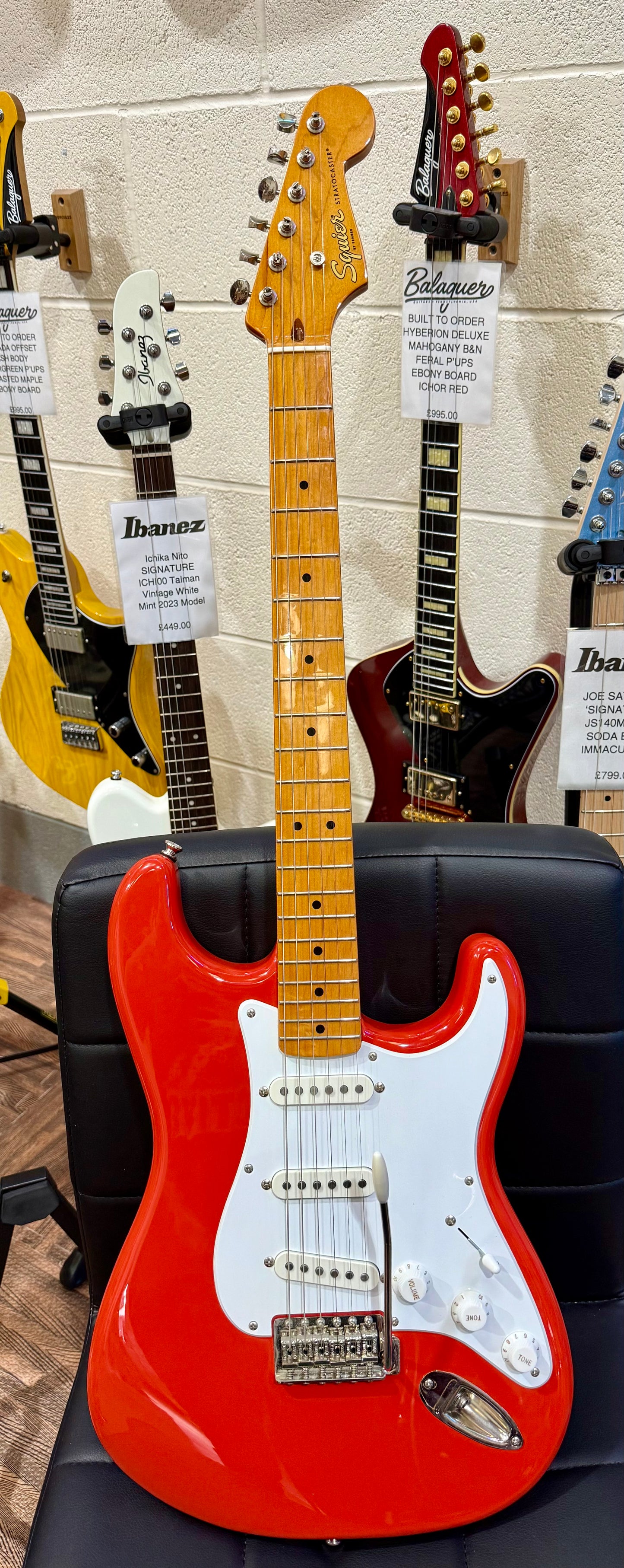 🌟2023🌟 Fender Squier Classic Vibe 50s Stratocaster~ Fiesta Red~ Maple Neck!