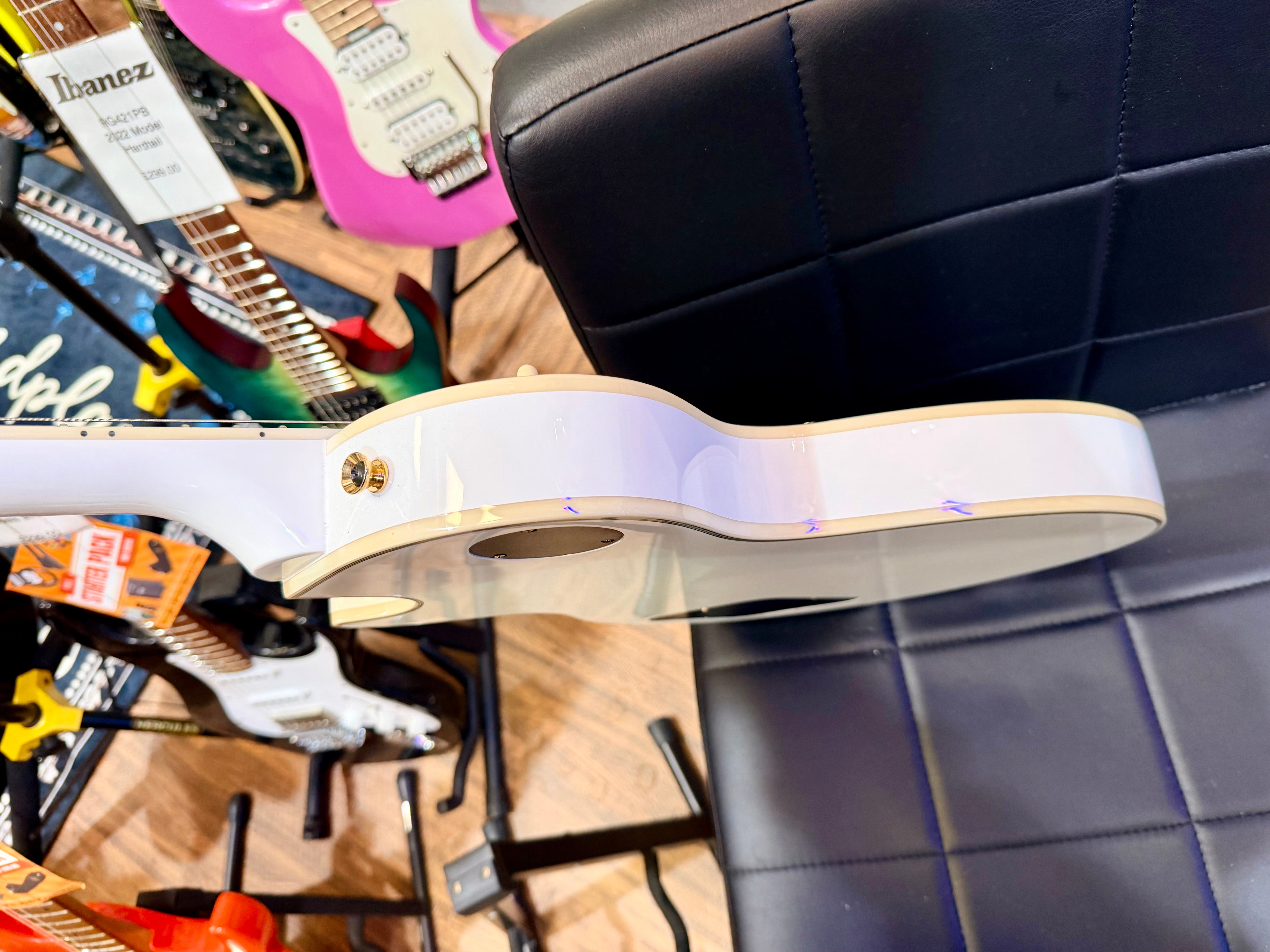 ⚡️MINT 2021⚡️ Epiphone Les Paul Custom Guitar~ Alpine White~ Inspired By Gibson!