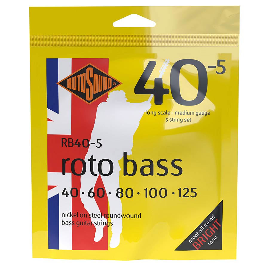 Rotosound Roto Bass 5 string set electric bass 5 nickel wound 40-125