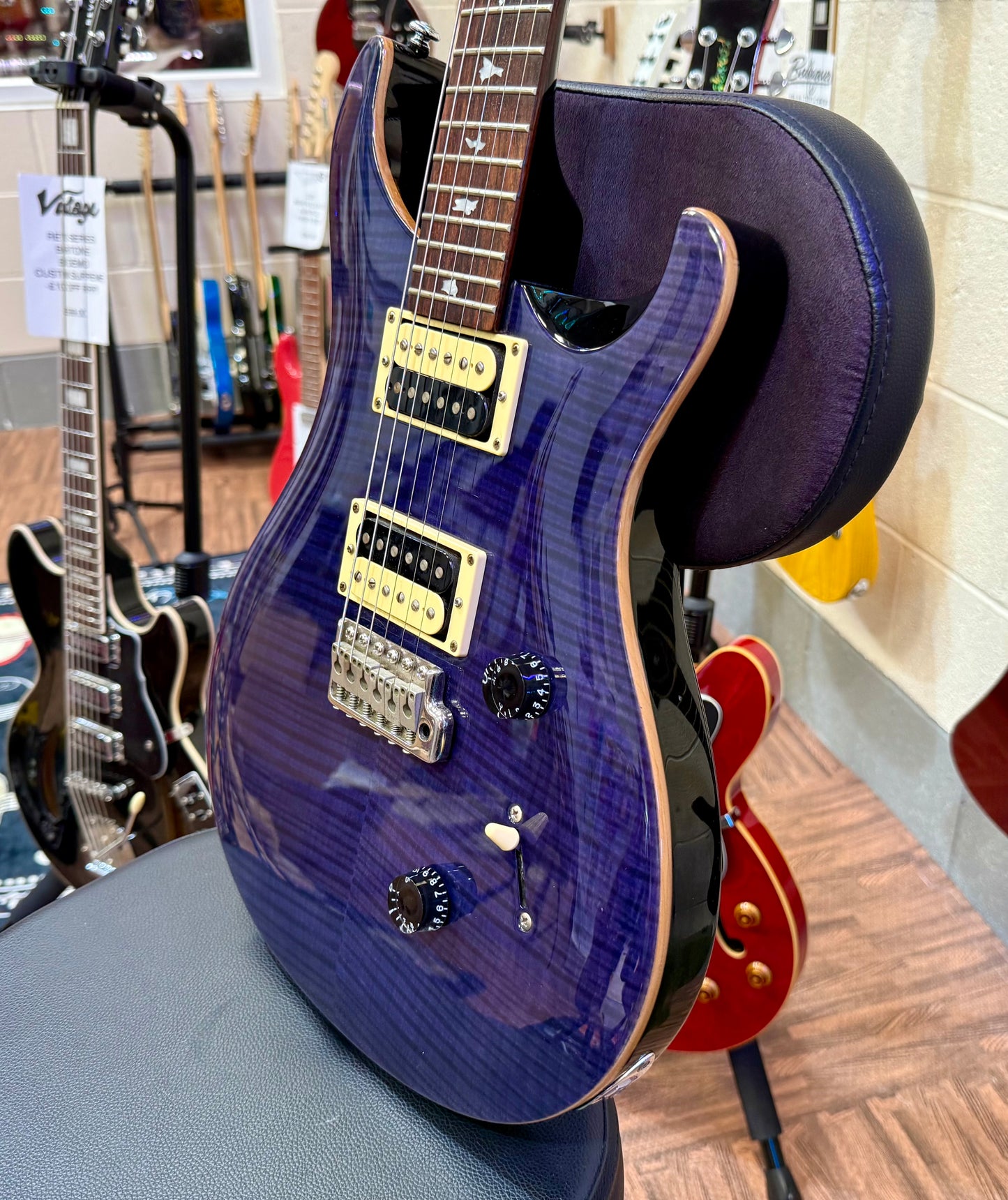 🌟2012 KOREA🌟 PRS SE Custom 24~ Whale Blue + Bird Inlays~ Stunning!