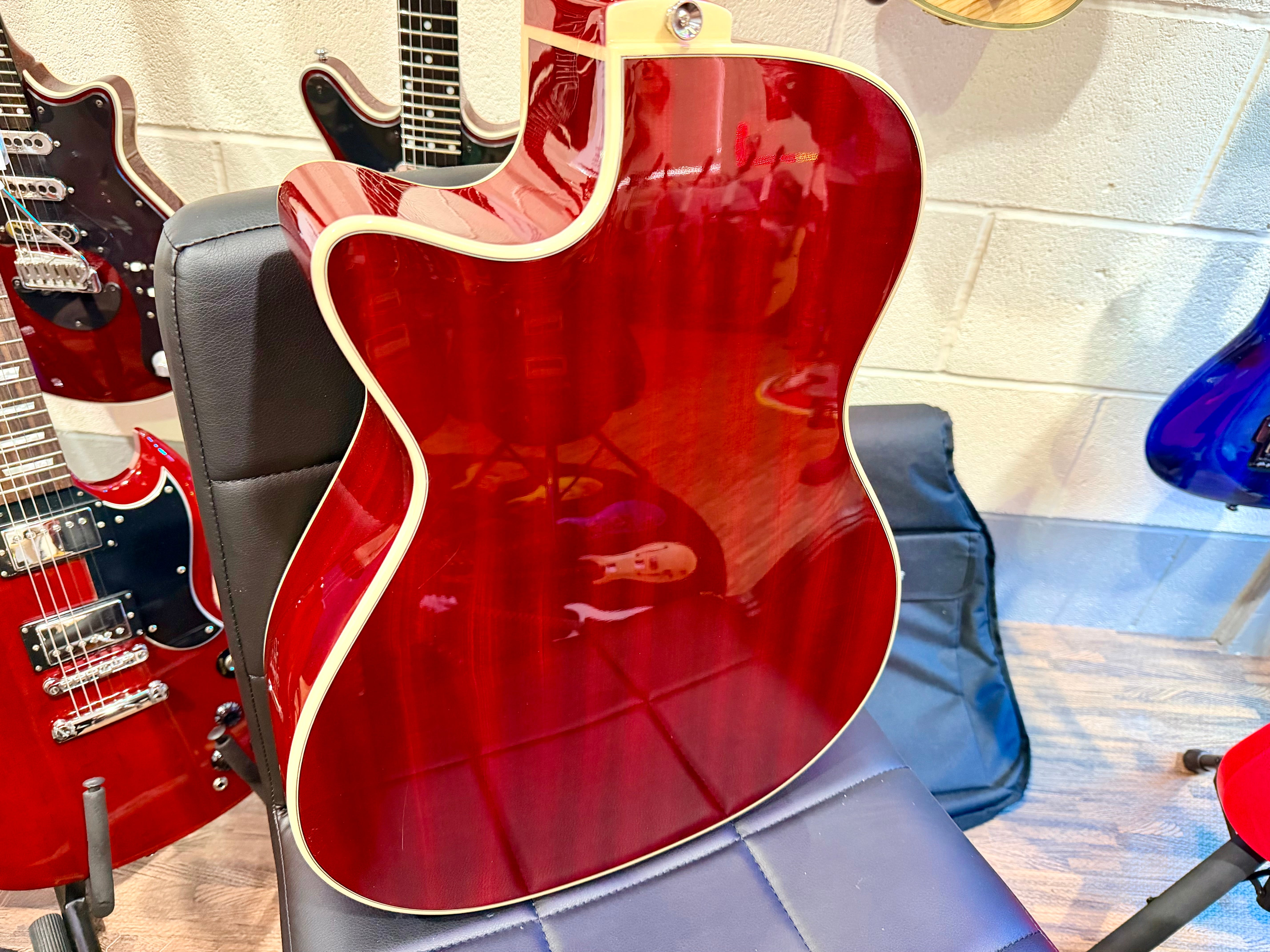 🔥NEW 2026🔥 Eko NXT A100CE Electro-Acoustic Guitar~ See Through Red~ LATEST MODEL