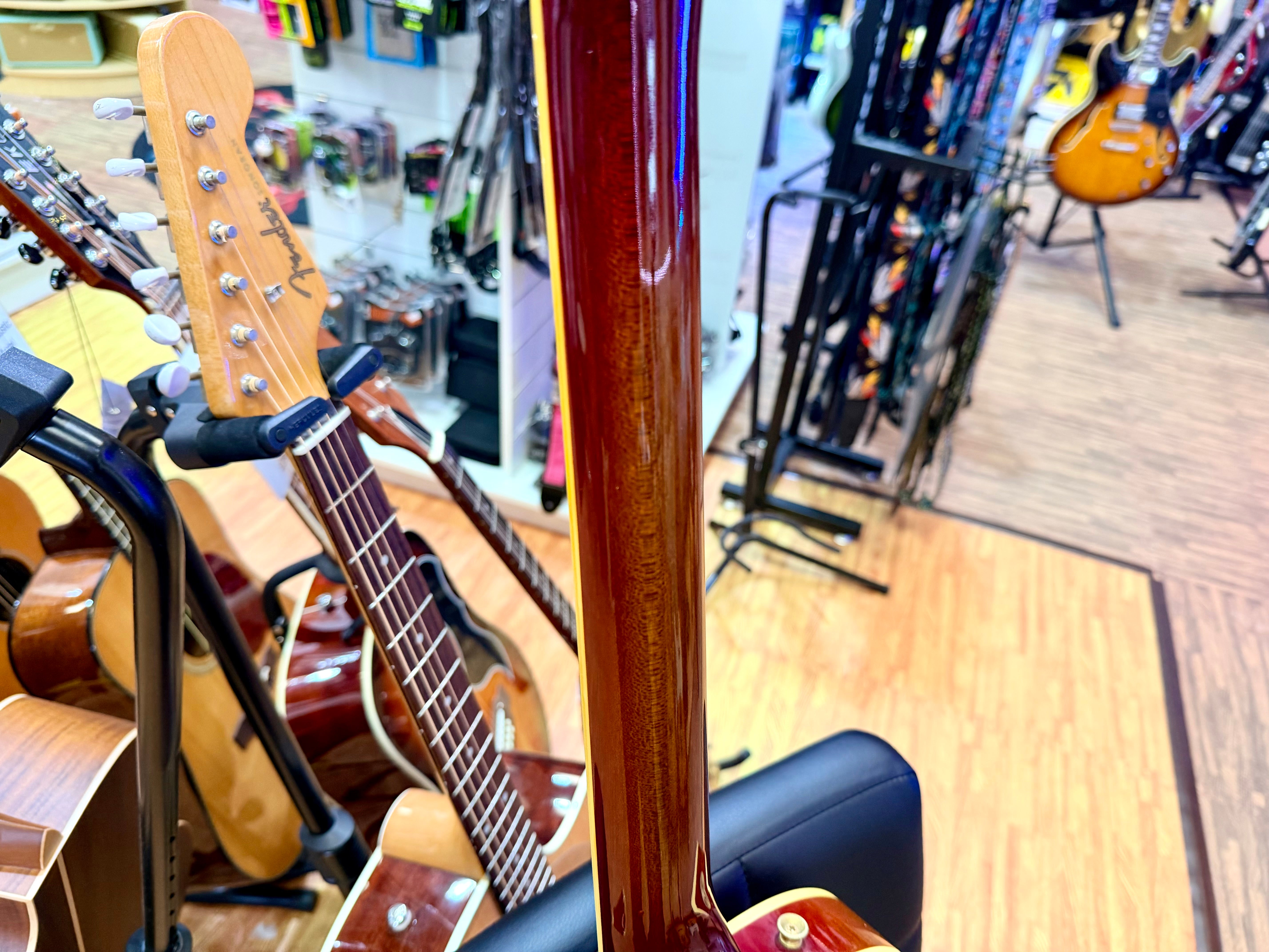 π₯1980βs MIJπ₯ Burny Les Paul Custom~ Cherry Sunburst~ Ebony~ Japan Import π―π΅