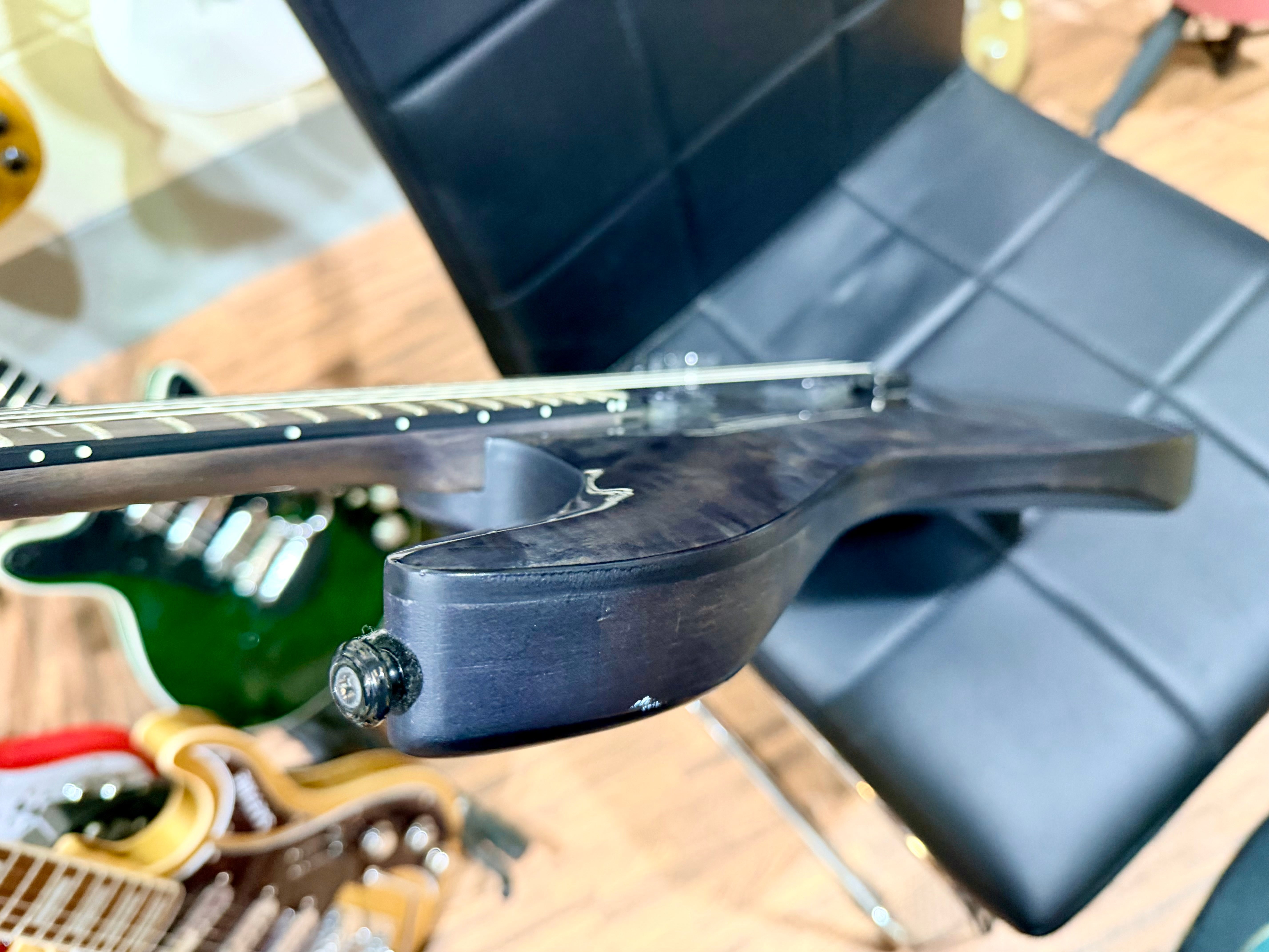 🔥2023🔥 Schecter Omen Elite 6 ~ See-Thru Black Burst~ Poplar Burl Top!