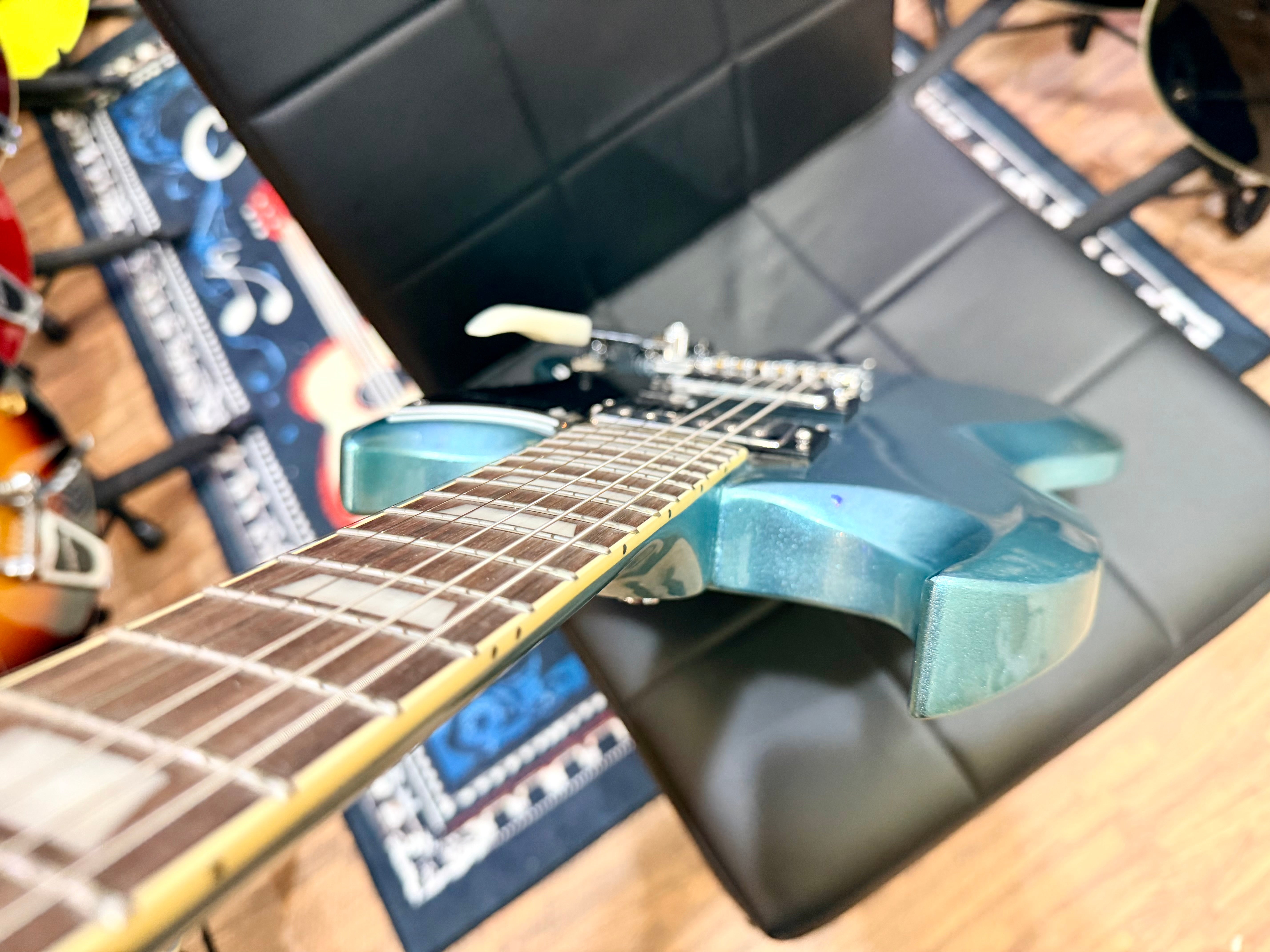 ⚡️B-STOCK⚡️ Vintage VS6 ReIssued~ Vibrola Tailpiece~ Gun Hill Blue SG ~ Tremolo!