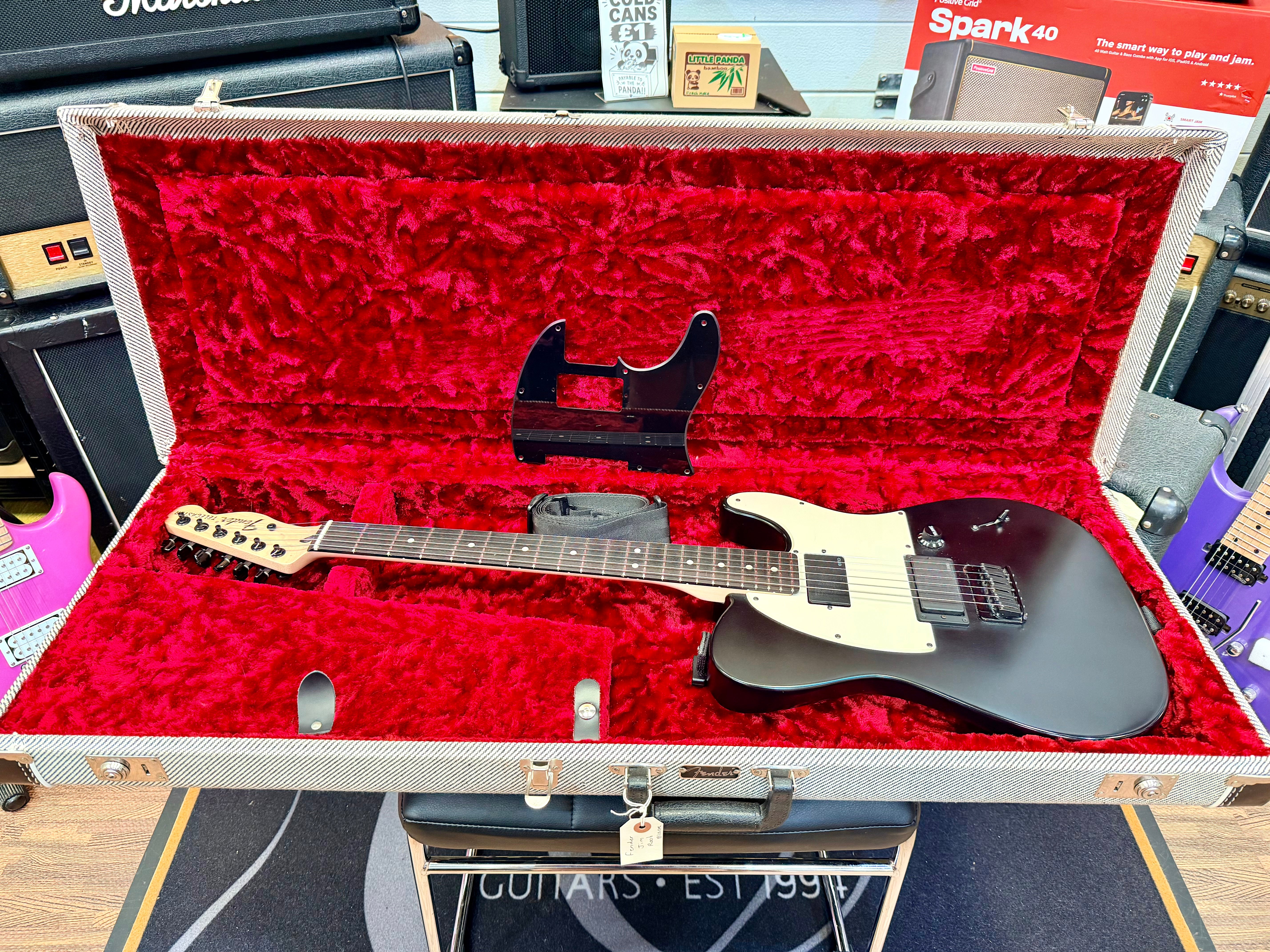 🔥 Fender Jim Root Telecaster~ Black Ebony~ EMG 81/60~ 2021 Neck & 2015 Body 🔥