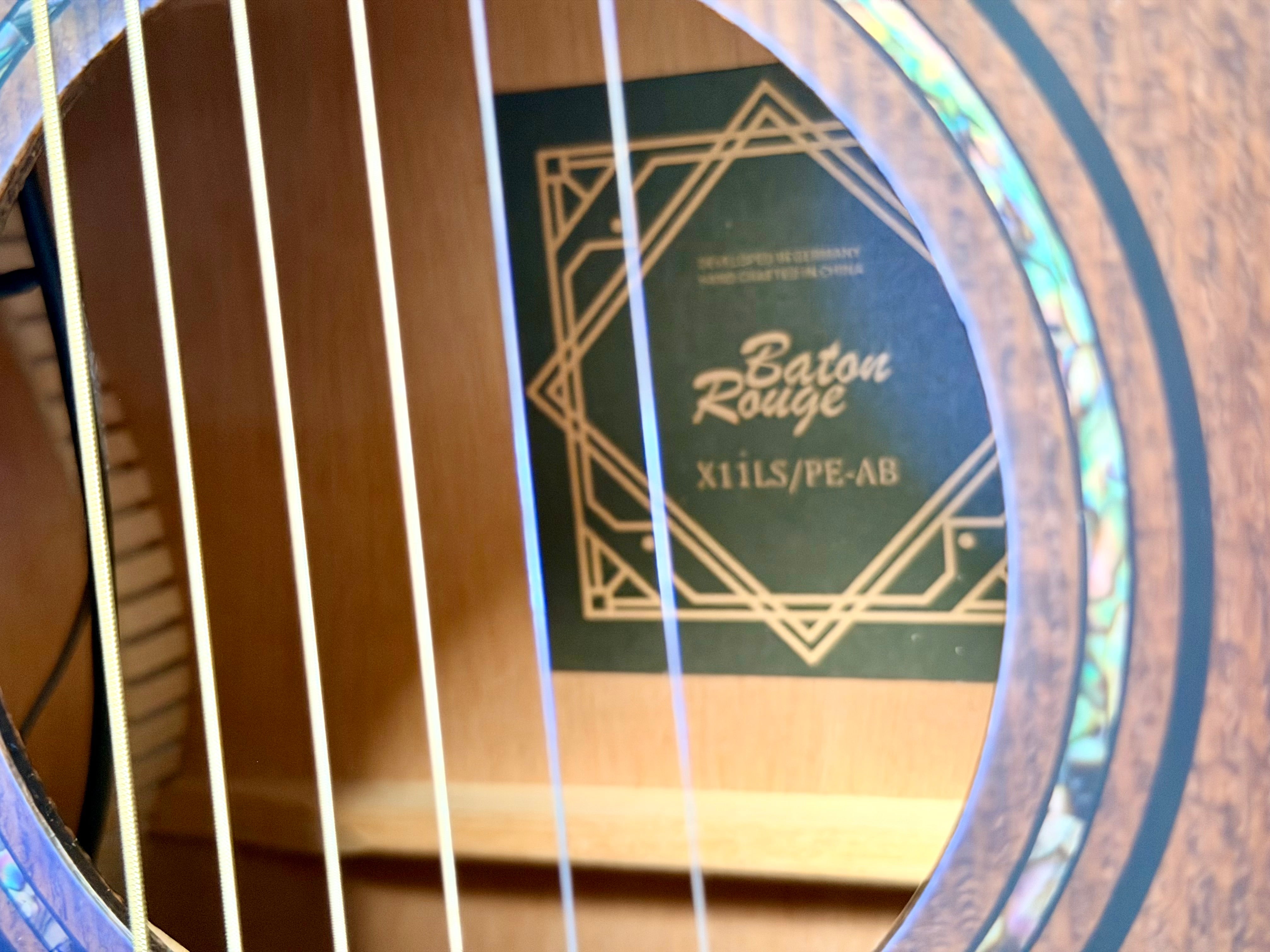 ⚡️NEW⚡️ Baton Rouge X11LS/PE-AB Parlour Electro Acoustic~ Rechargeable Pickup!