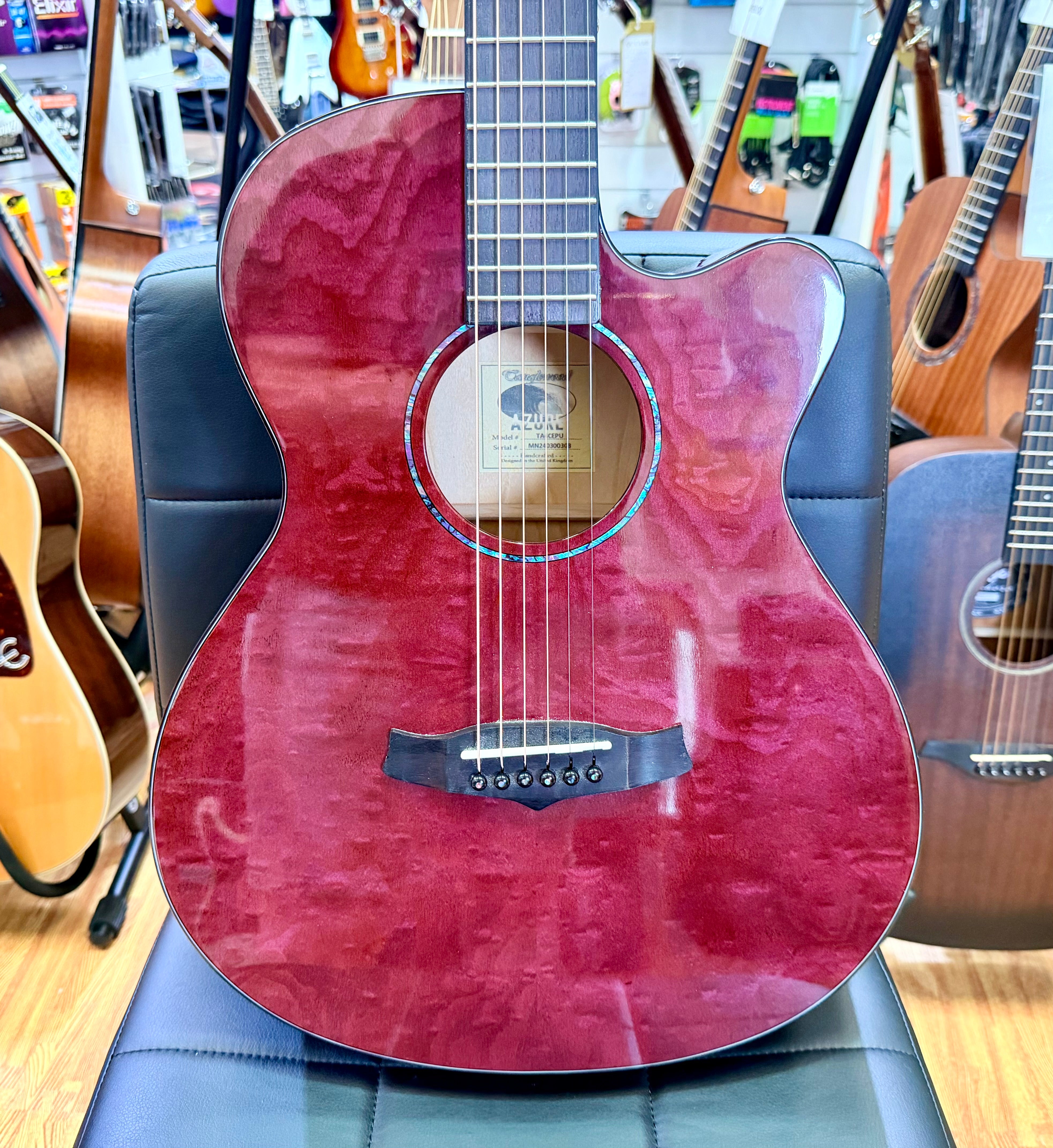 ✨2024✨ Tanglewood TA4CE Azure Super Folk Electro Acoustic~ Foxglove Purple!