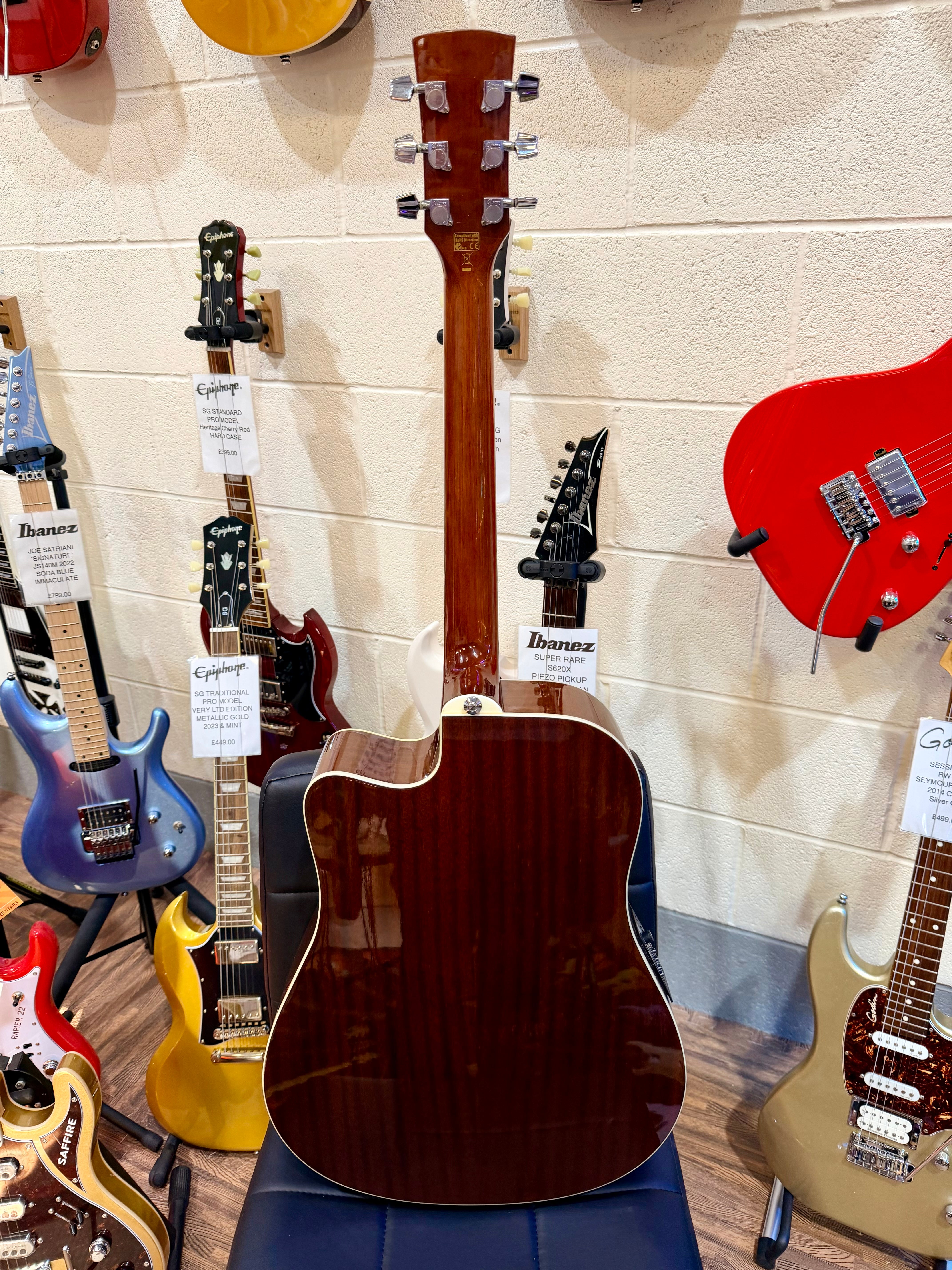 ๐2007๐ Ibanez PF60SECE Electro-Acoustic Guitar~ Natural High Gloss~Dreadnought