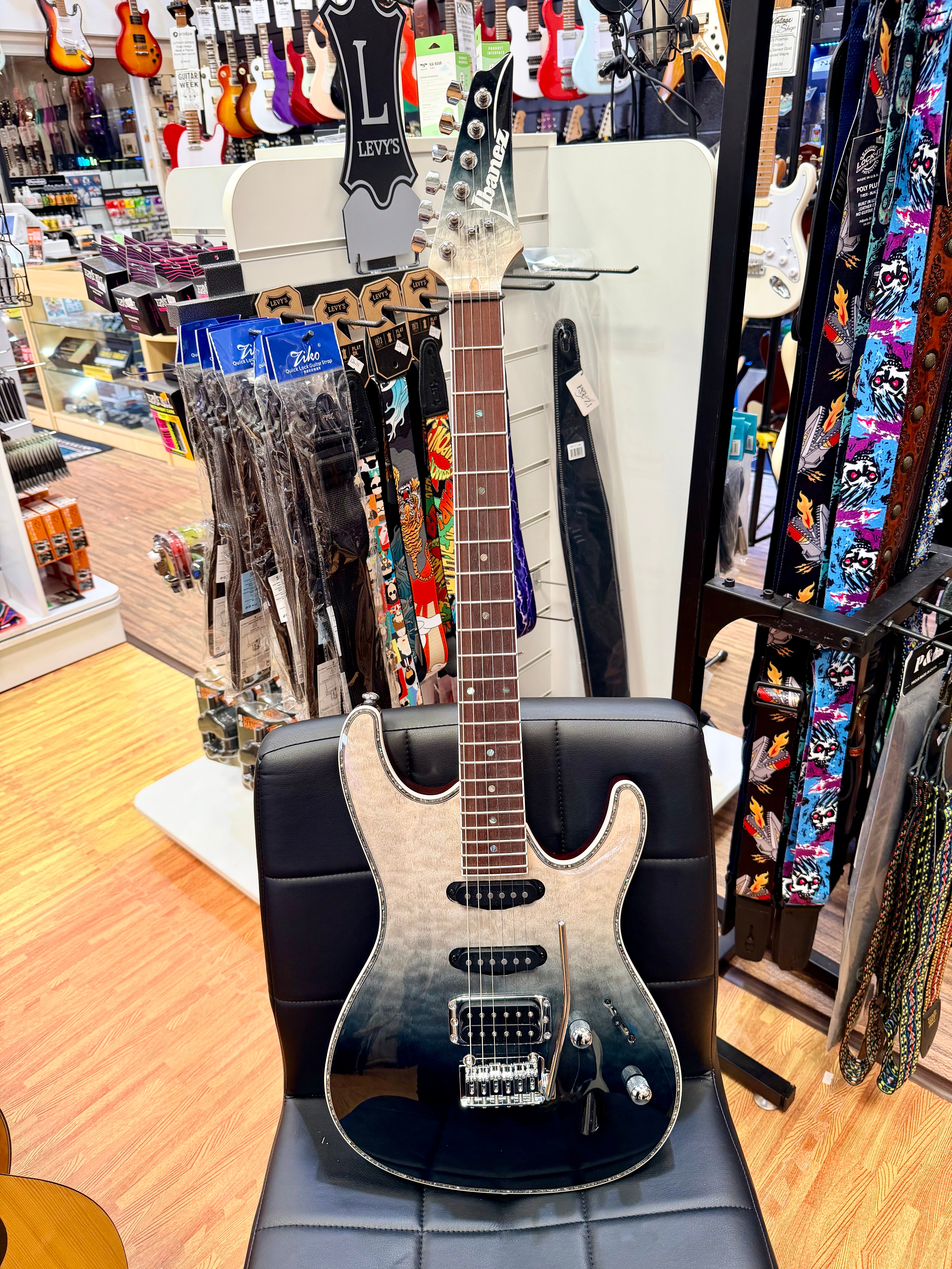 π₯2024π₯ Ibanez SA360NQM Black Mirage Gradation HSS Electric Guitar~ MINT!