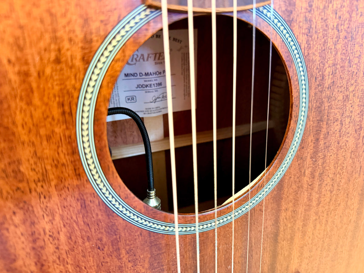 Crafter MIND D-MAHOe Pro Electro Acoustic Guitar~ Solid Mahogany Top + Gig Bag