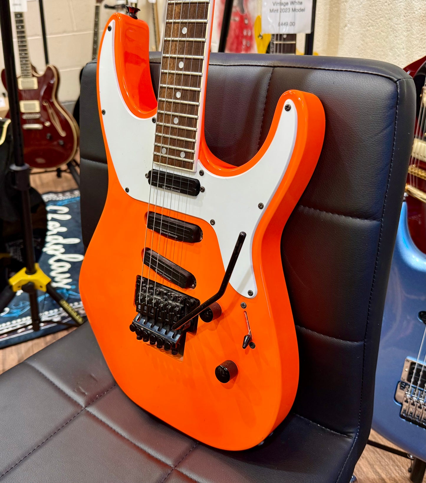 🔥NEON ORANGE🔥 Jackson X Series Soloist SL4X~ Neck Thru~ Floyd Rose~ 2019 Model