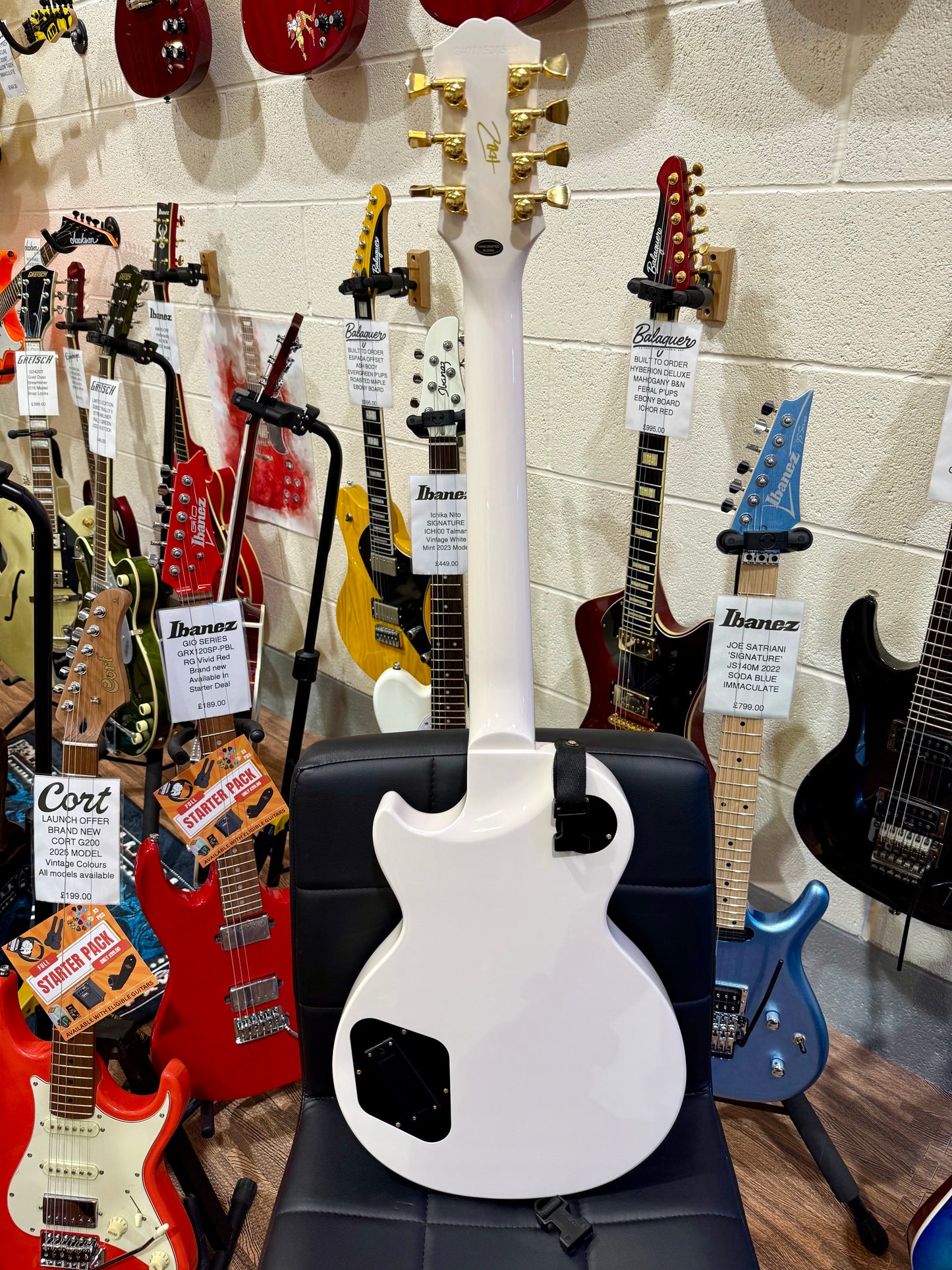 🔥MINT 2024🔥 Epiphone Matt Heafy Origins Les Paul Custom 7-String~ Bone White!