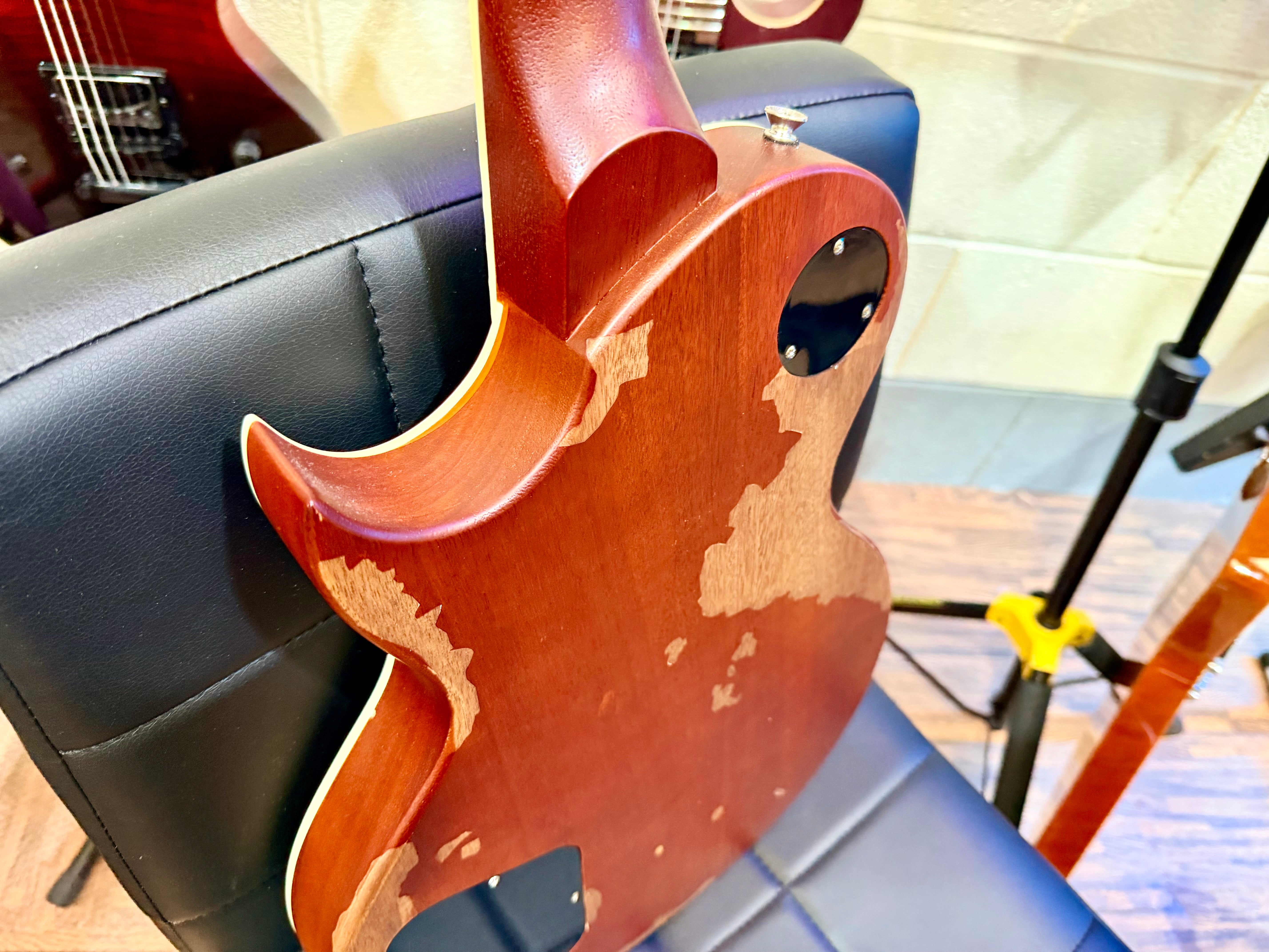 🔥UPGRADED🔥 Vintage V100 Icon Distressed Gold Top~ SETH LOVER Pickups + Gotoh!