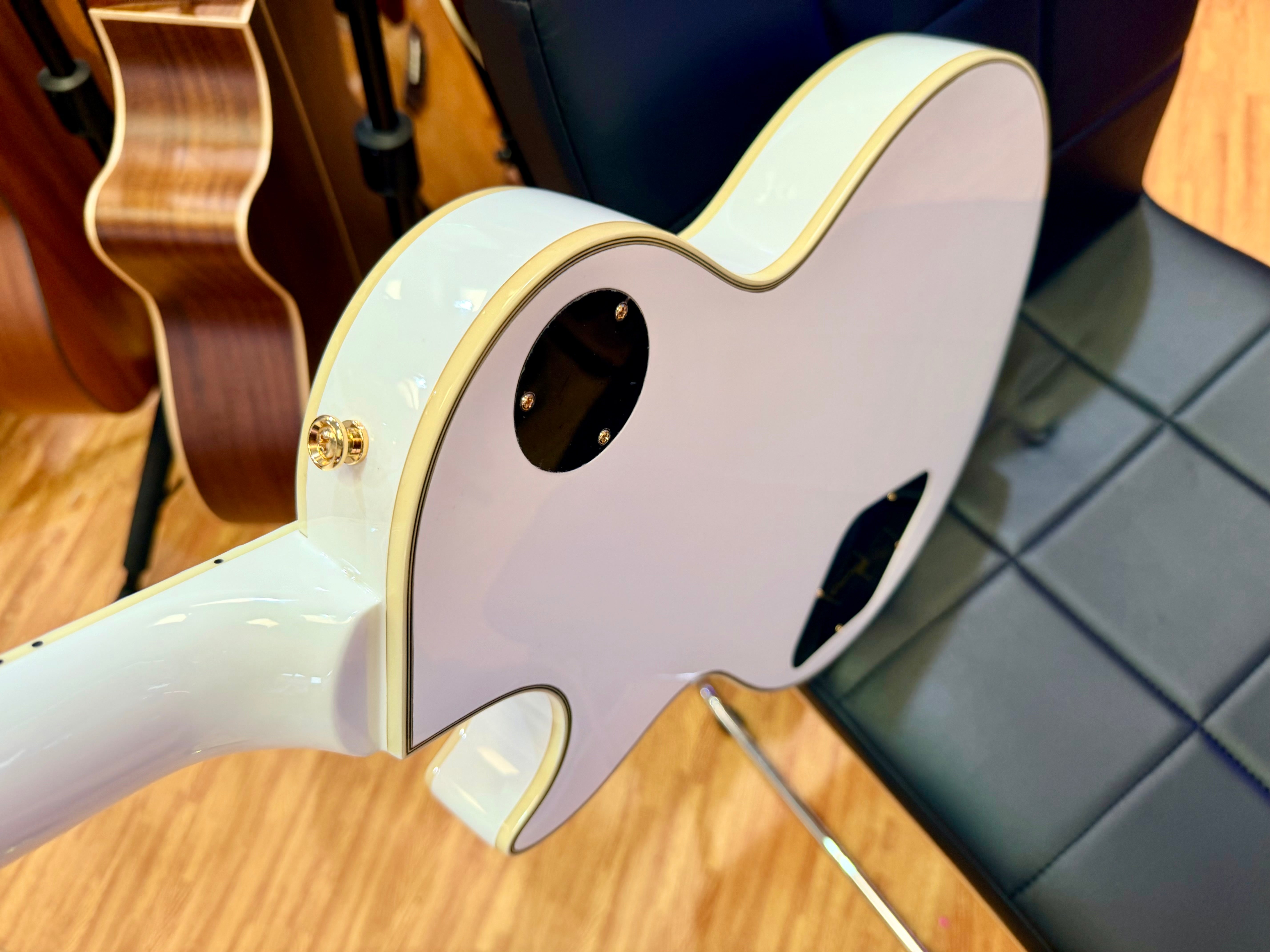 🔥2024🔥 Epiphone Inspired By Gibson Custom Les Paul~ Alpine White~ USA Pickups!