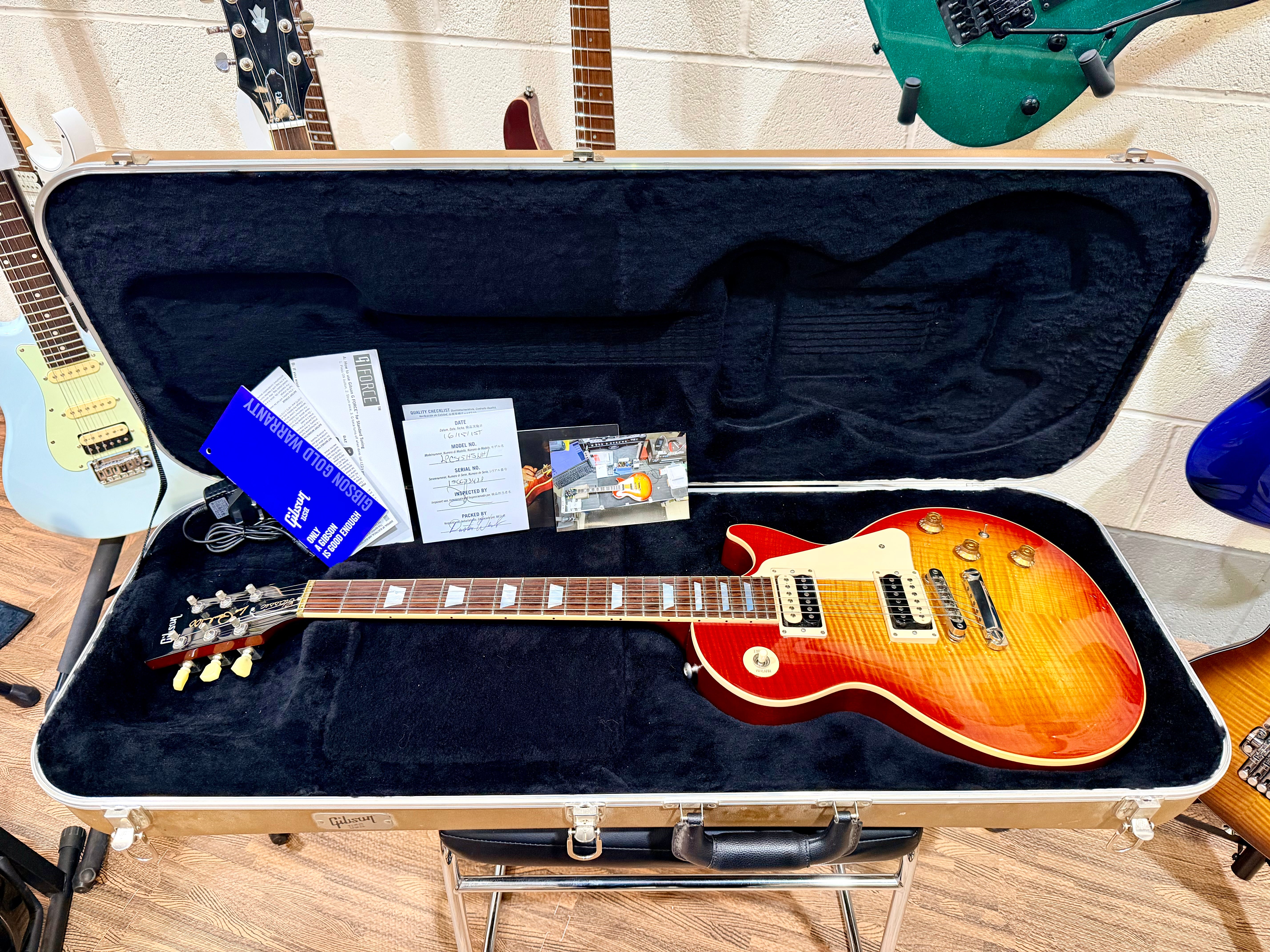 🌟Les Paul 100th🌟 2015 Gibson Les Paul Classic~ Cherry Sunburst + Case & Docs!