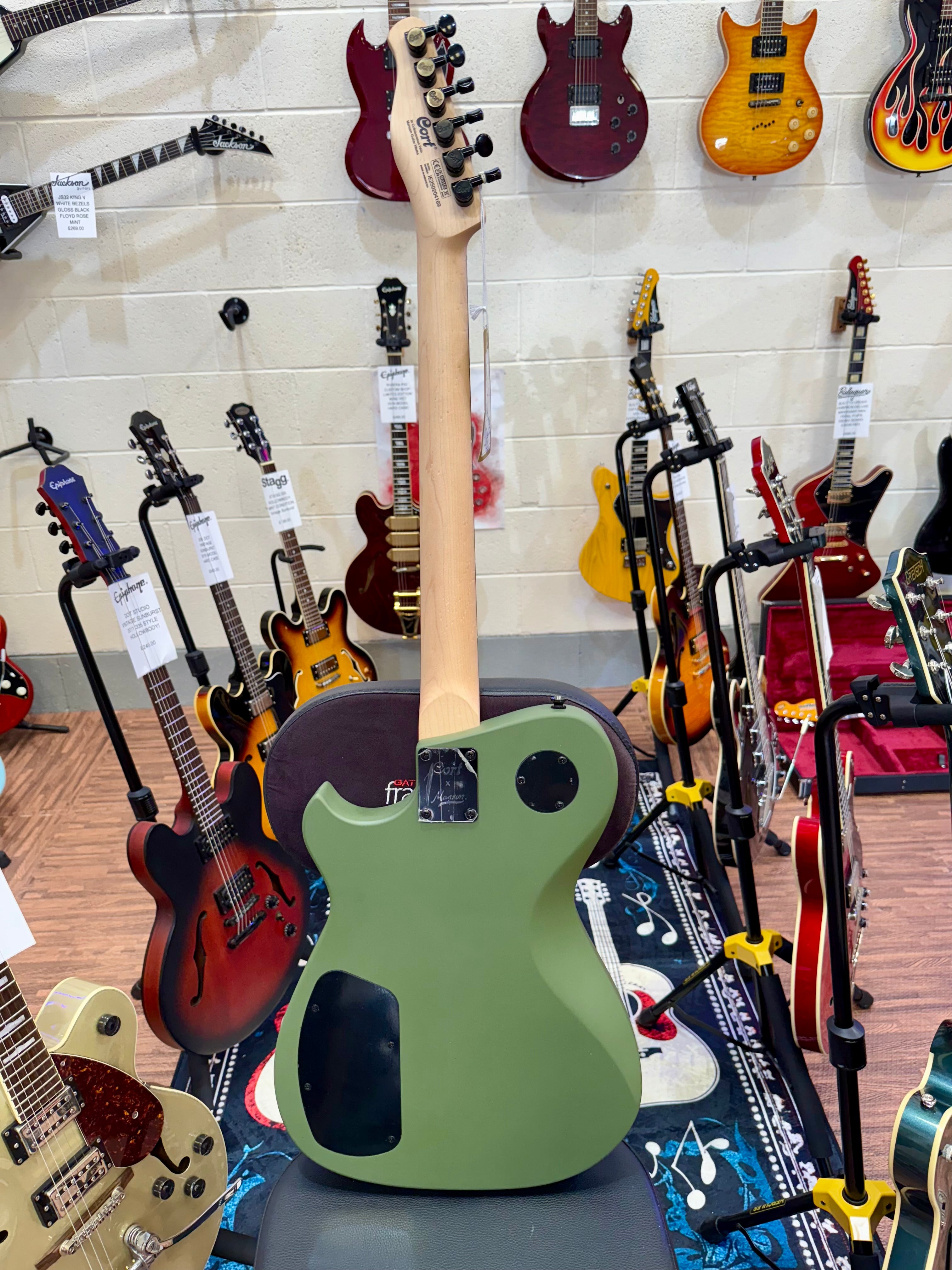 🔥2025 NEW RELEASE🔥 Manson Meta Series Matt Bellamy MBM-2H~ Satin Olive Green!