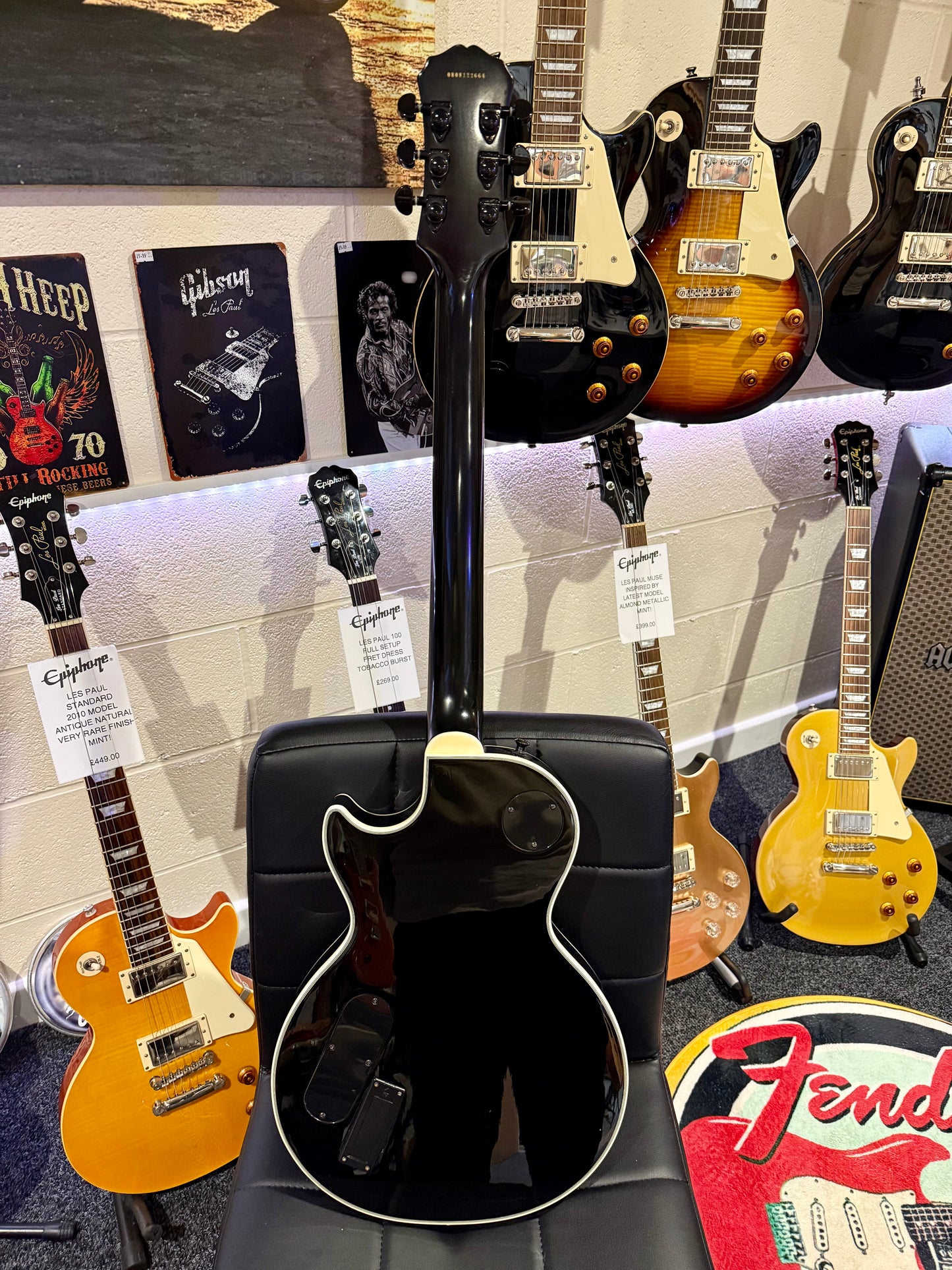 🔥2008🔥 Epiphone Les Paul Custom Prophecy EX~ Midnight Ebony~ EMG’s + Case!