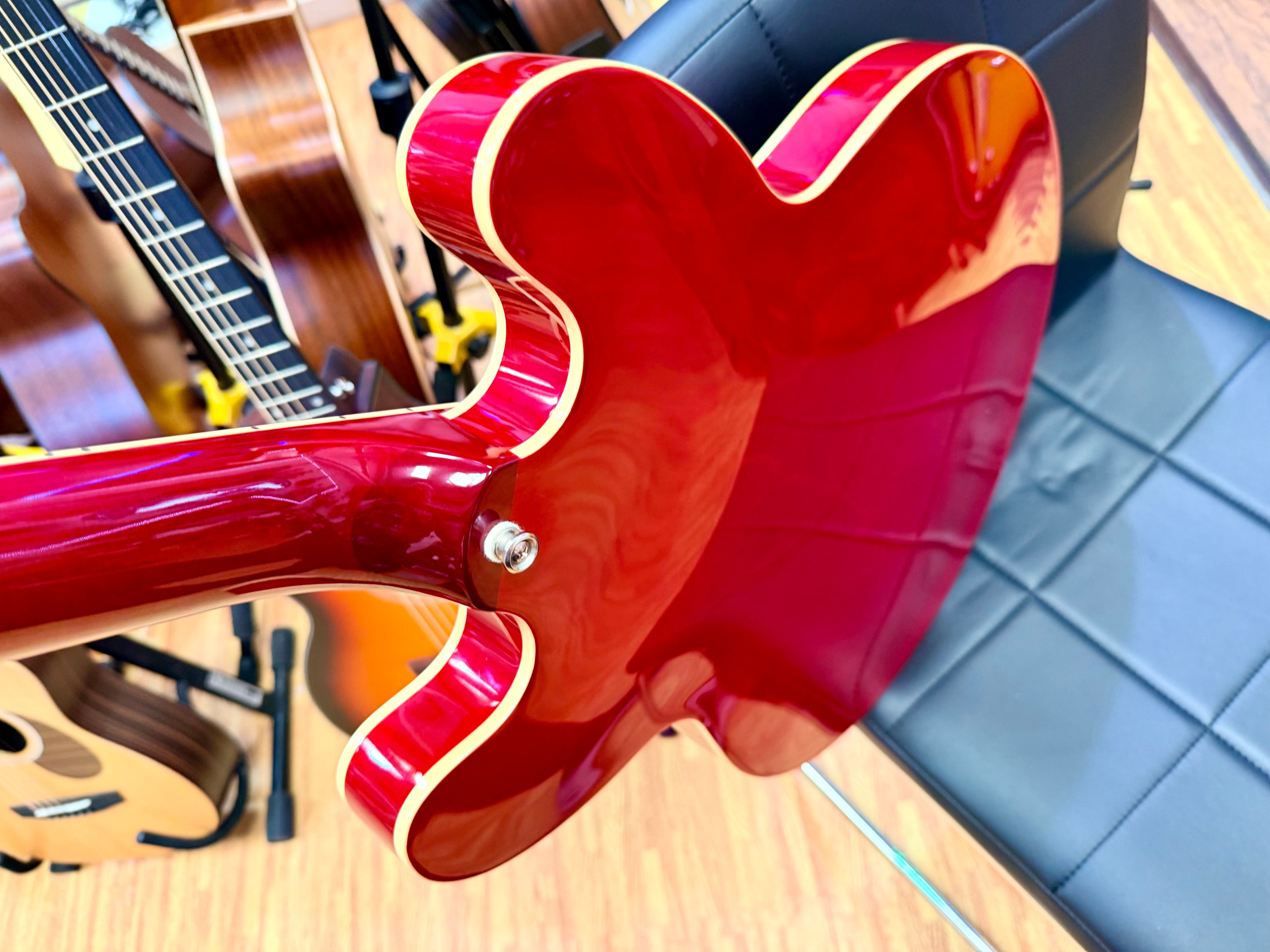 ✨2025✨ Epiphone Inspired by Gibson ES-335 Cherry~ Semi Hollow Electric Guitar!