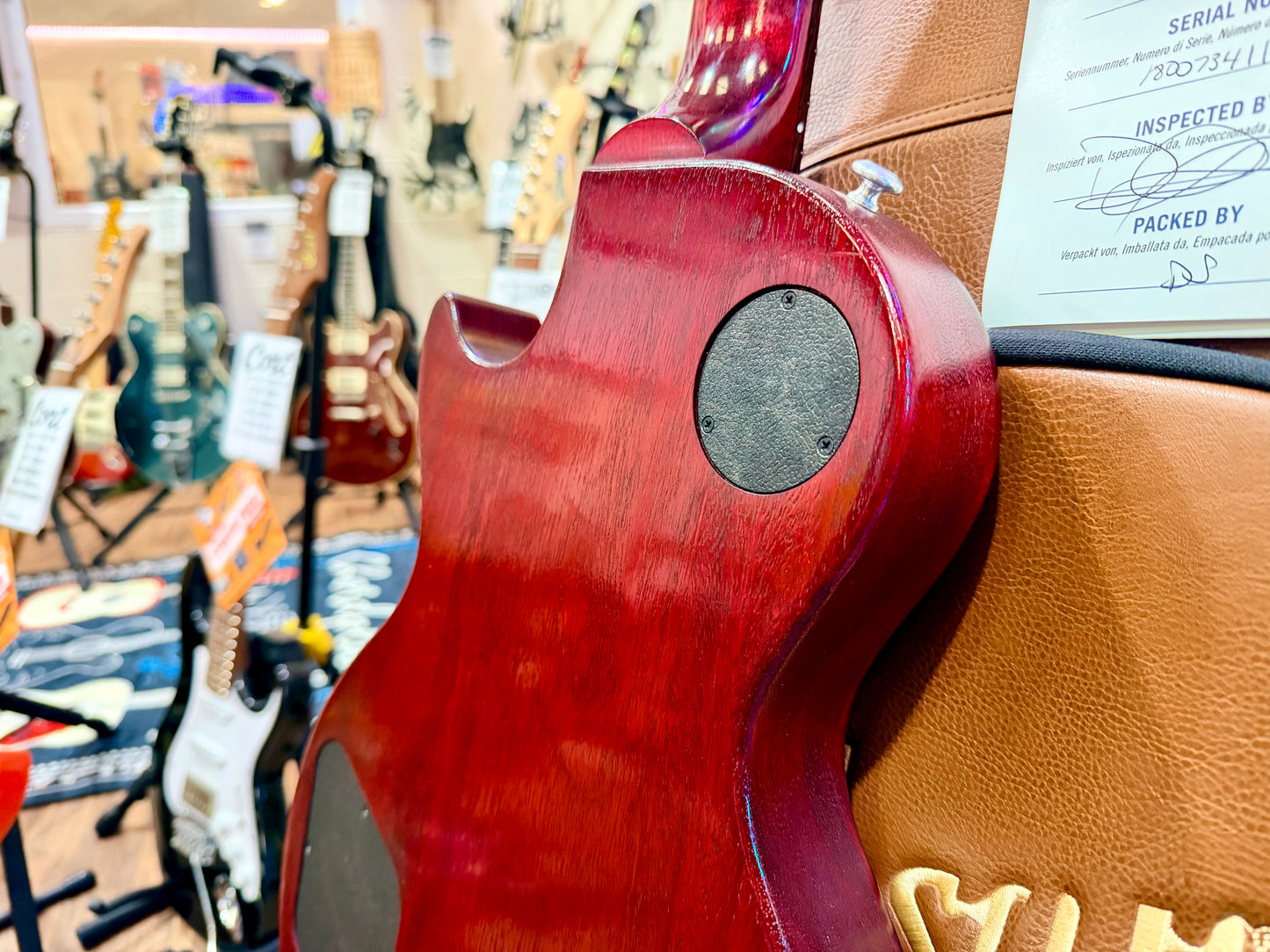 ๐2018๐ Gibson USA Les Paul Studio Faded~ Worn Cherry~ Deluxe Gig Bag & Docs!