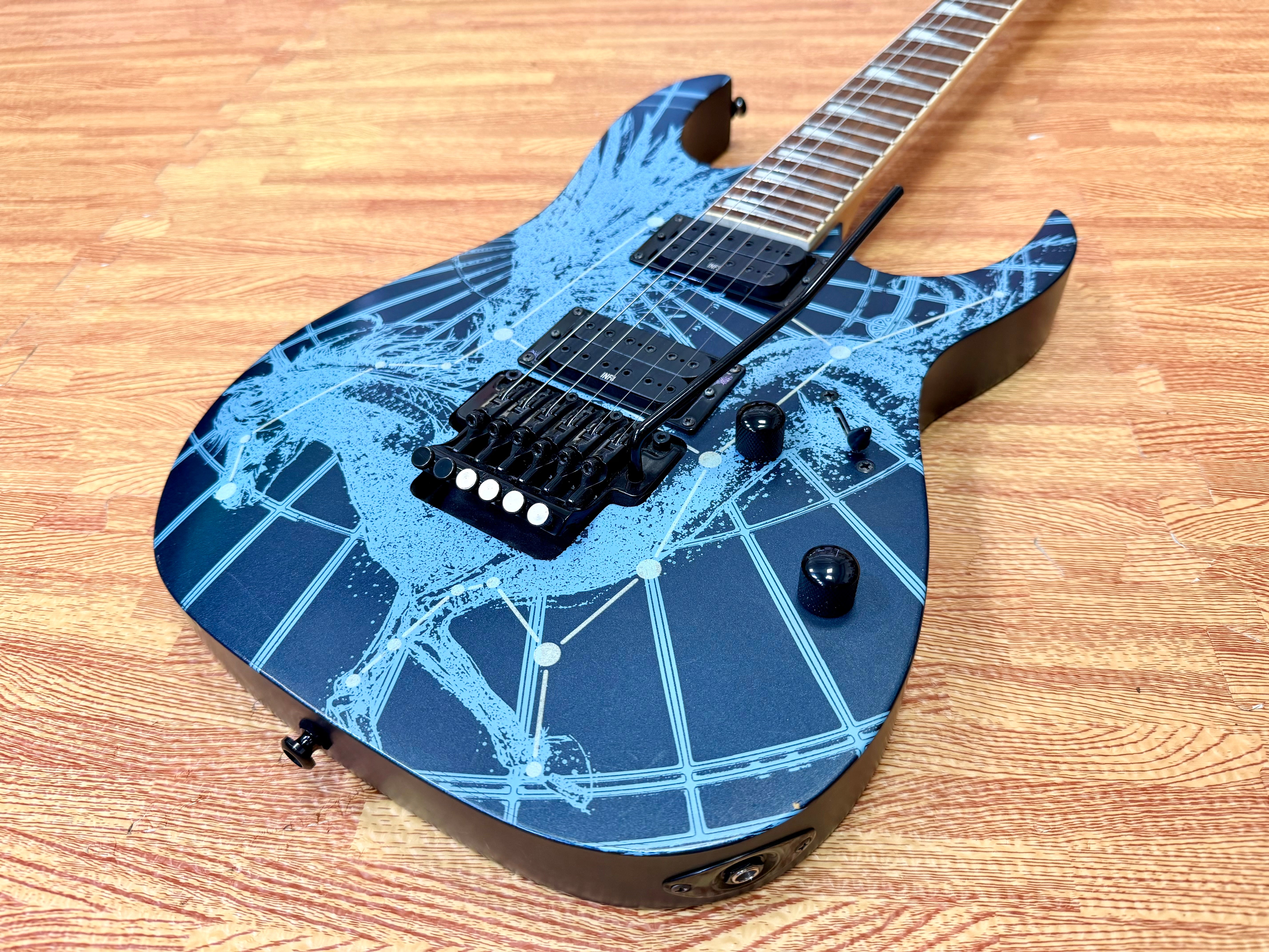 🔥RARE🔥 Ibanez RG09LTD Pegasus Royal Blue~ 2009 Limited Edition~ Glow In The Dark!