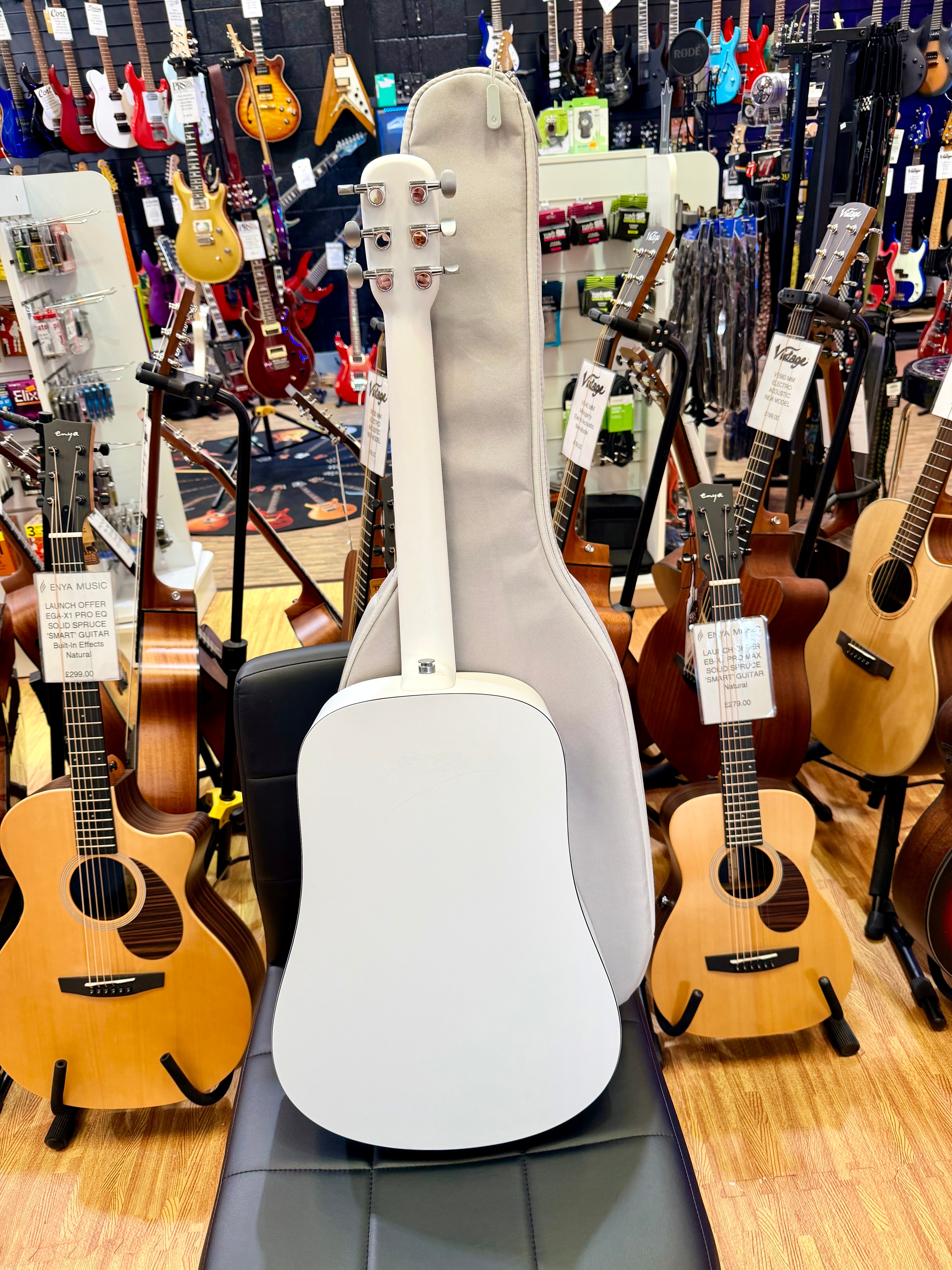 🔥EX-DEMO🔥 LAVA Music ME Play 36” Smart Electro Acoustic Guitar~ Frost White!