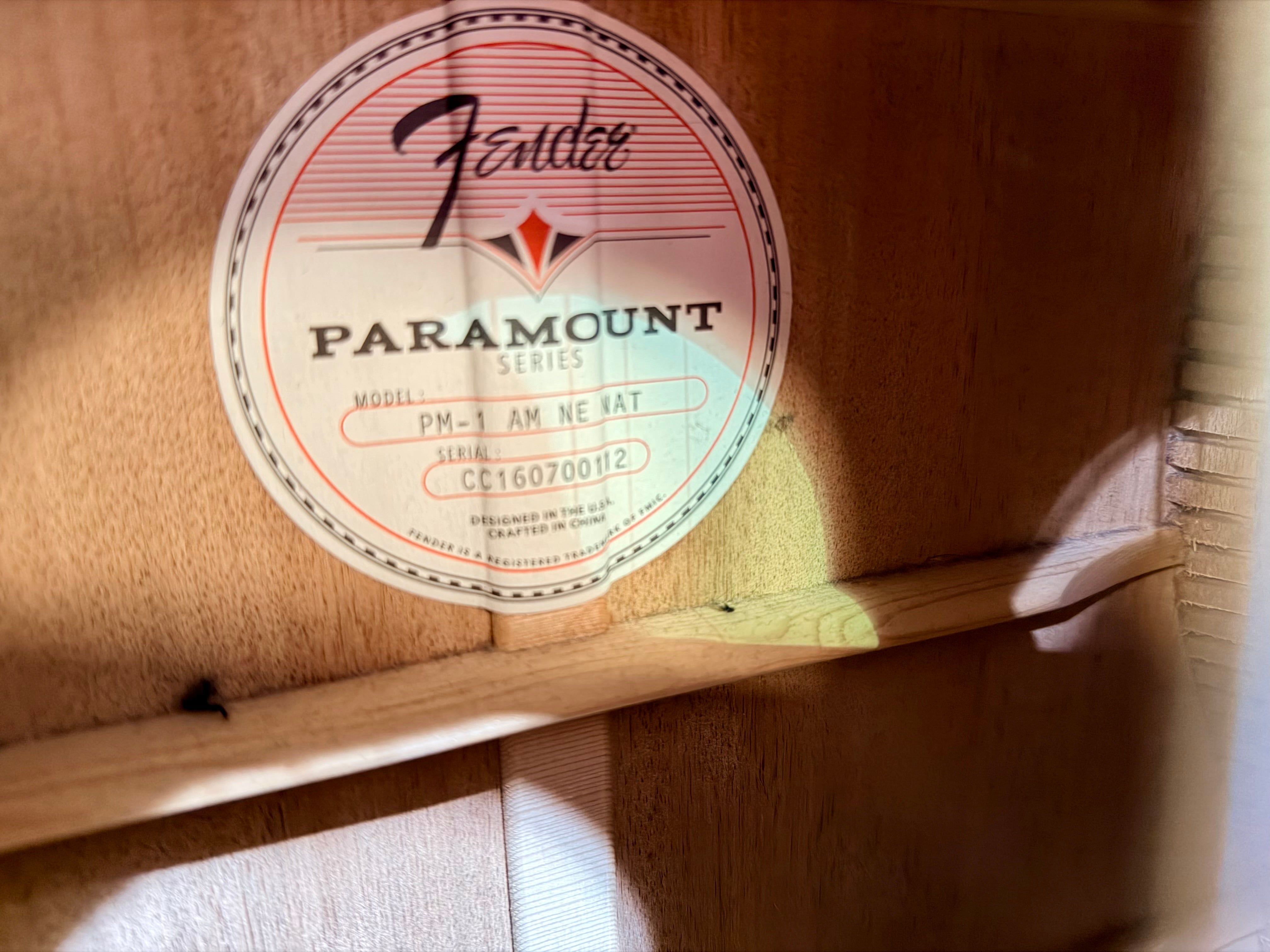 🔥MINT🔥 Fender PM-1 Standard Dreadnought NE~ All-Mahogany Edition~ Hard Case!