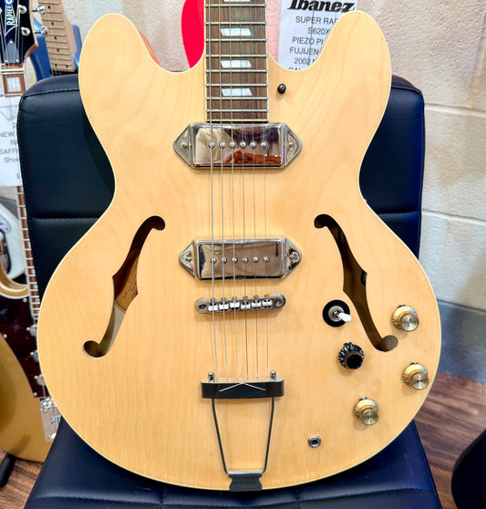 πJOHN LENNON SPECπ Epiphone Casino Natural Hollowbody Guitar~ 2009 Model!