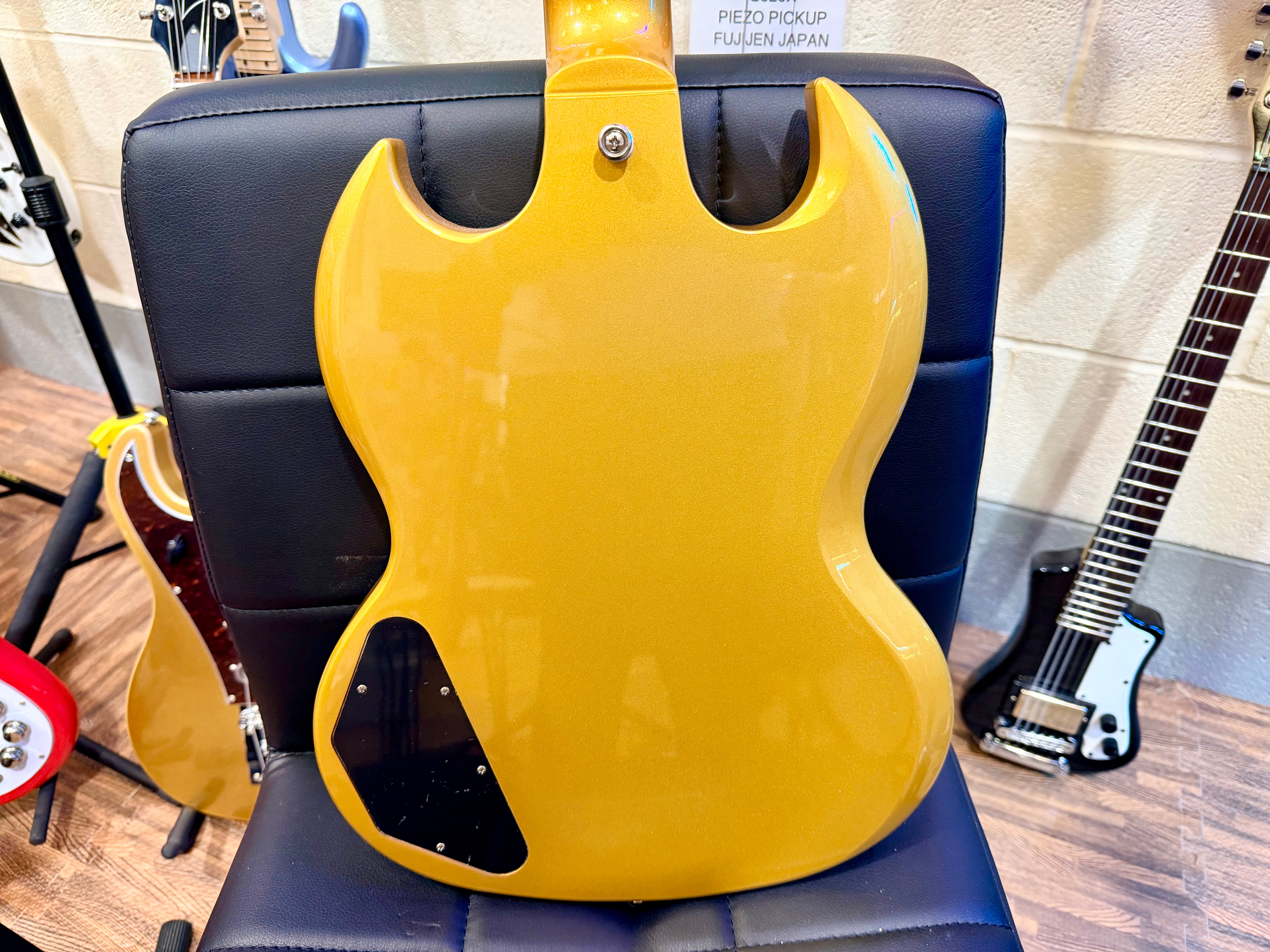 🌟2023 MINT🌟 Epiphone SG Traditional Pro~ UK Exclusive Metallic Gold~ Coil Tap!