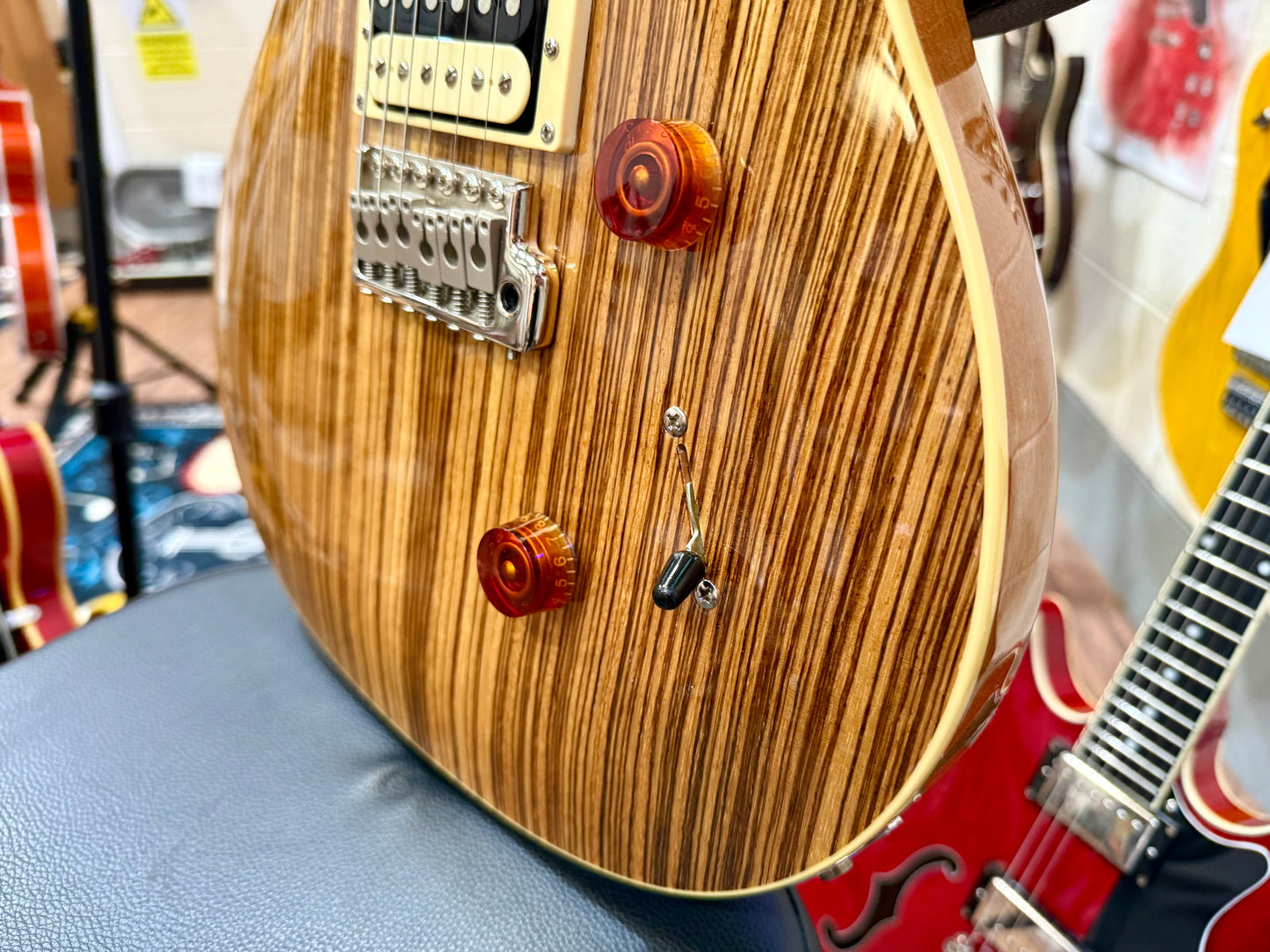 🦓 ZEBRAWOOD LTD EDITION 🦓 PRS SE Custom 24 Exotic~ 2017 Rare Finish~ Coil Tap!